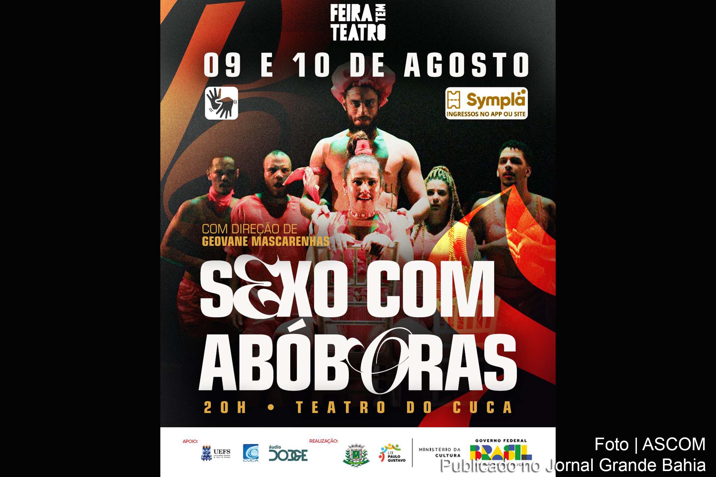 Espetáculo “Sexo com Abóboras” retorna ao Teatro do CUCA em Feira de Santana