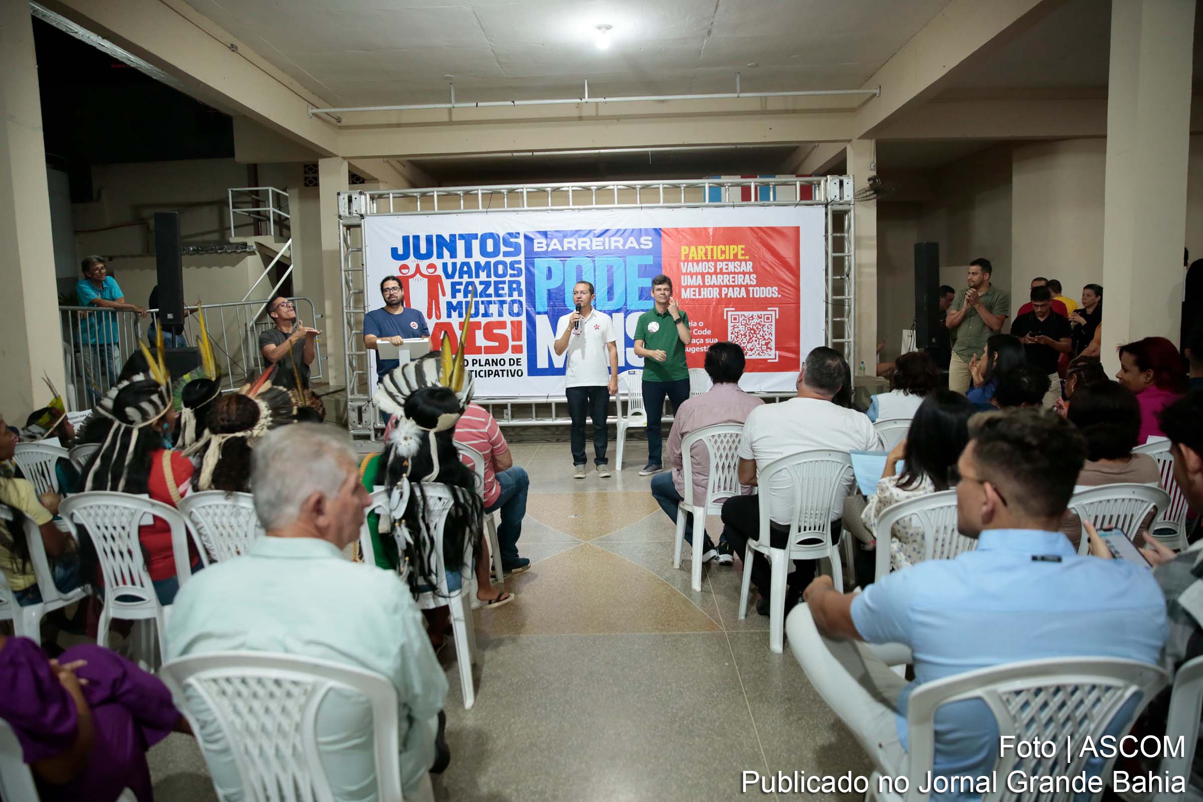 O quinto encontro do Plano de Governo Participativo (PGP) de Tito em Barreiras reuniu mais de 500 pessoas na Associação Barreirense de Cultura e Desportos (ABCD).