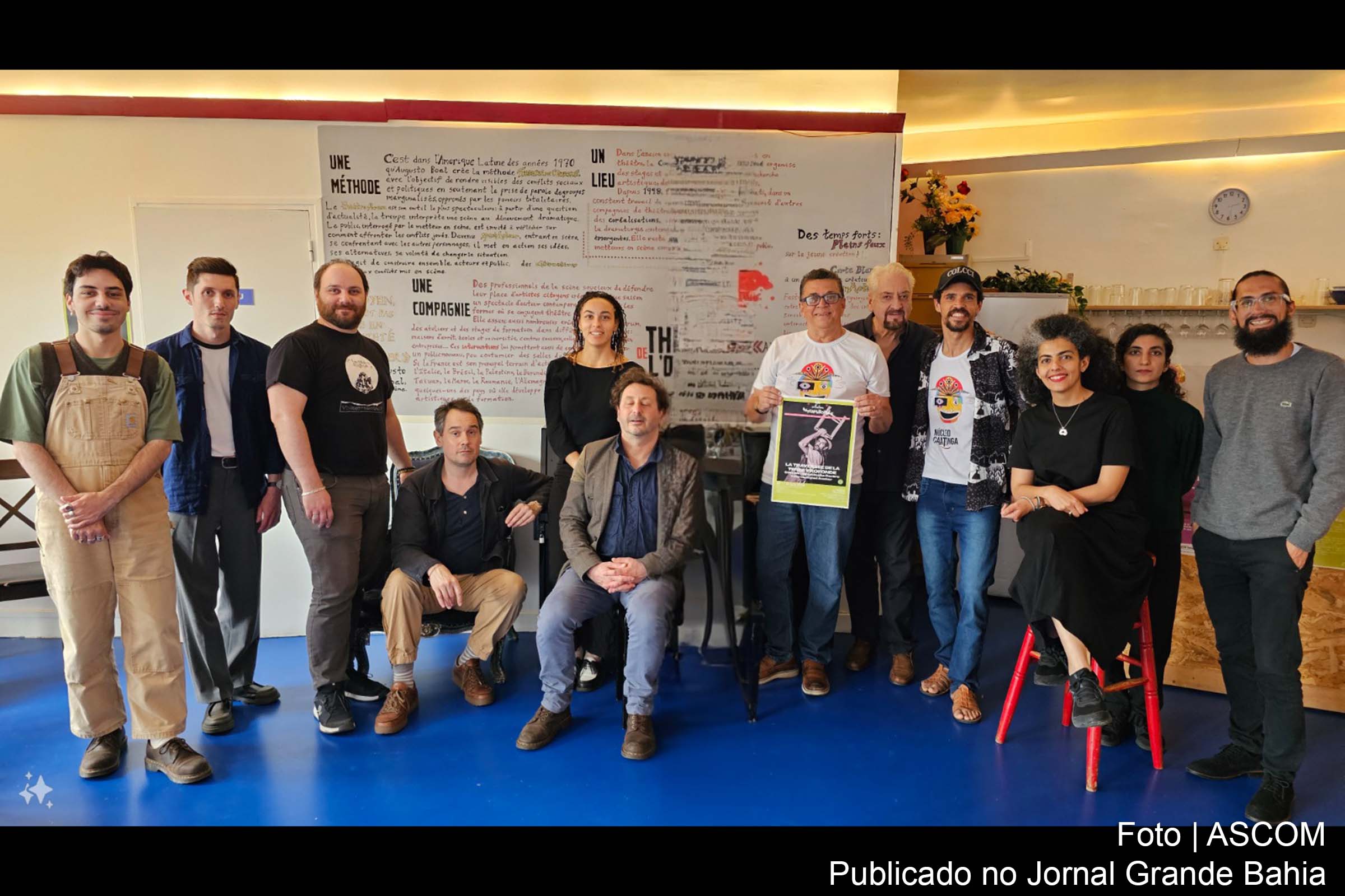 Companhia de Teatro de Irecê firma projeto de cooperação internacional em Paris