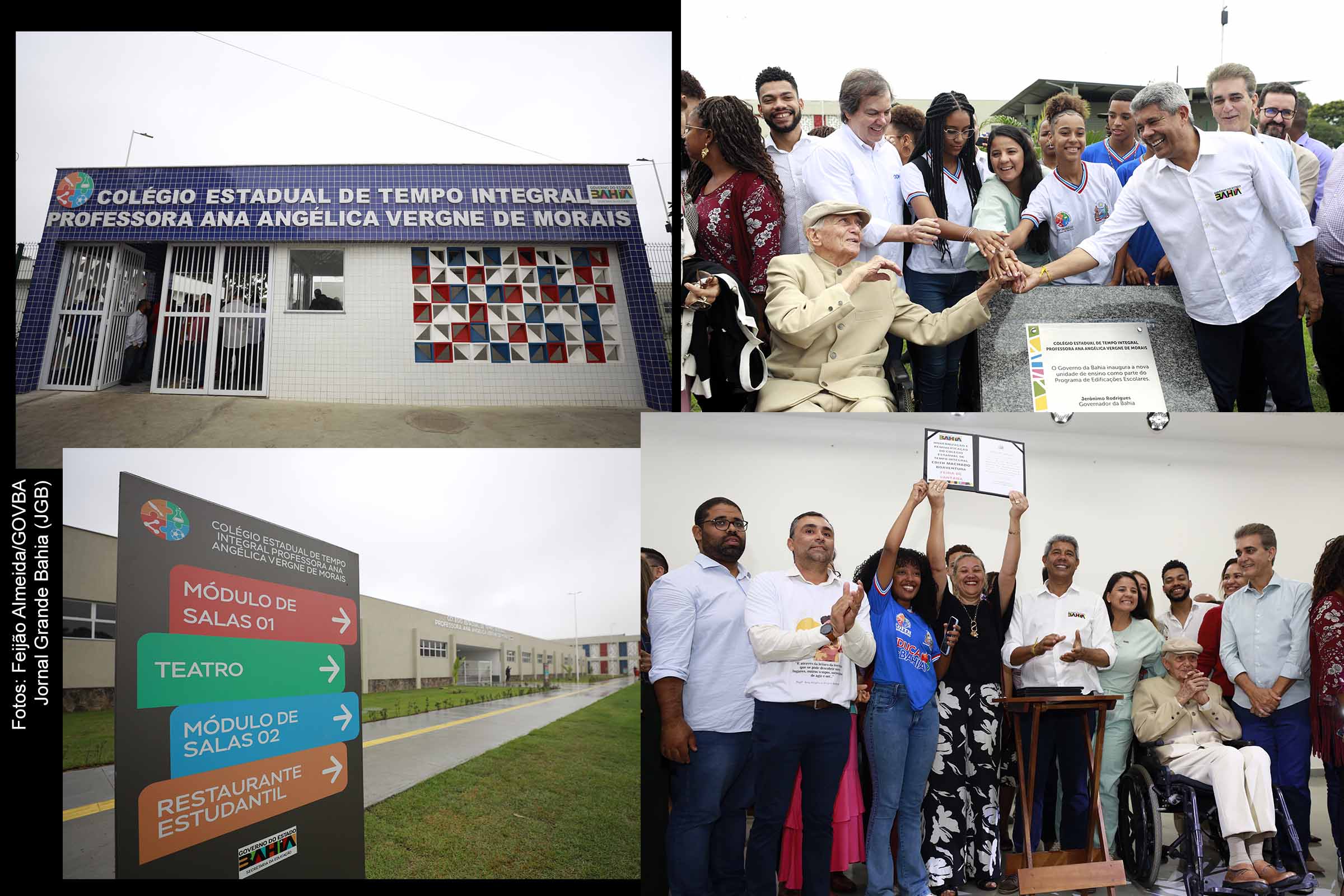 Governador Jerônimo Rodrigues entrega o Colégio Estadual de Tempo Integral Ana Angélica Vergne de Morais, em Feira de Santana.