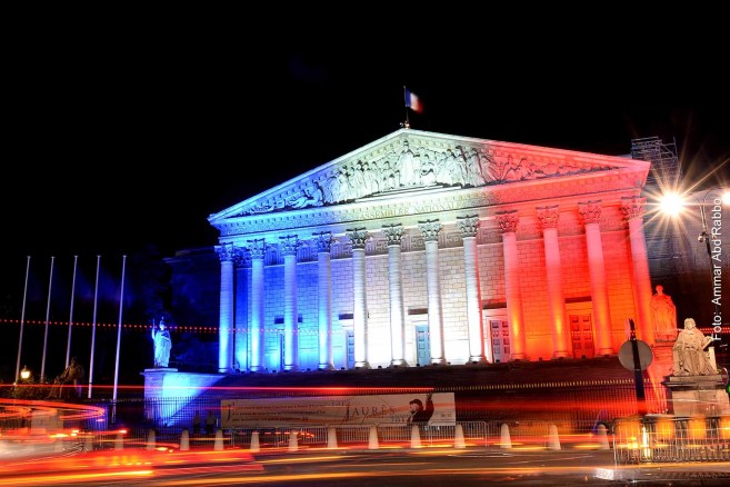 Palais Bourbon em Paris, sede do Parlamento da Quinta República da França.