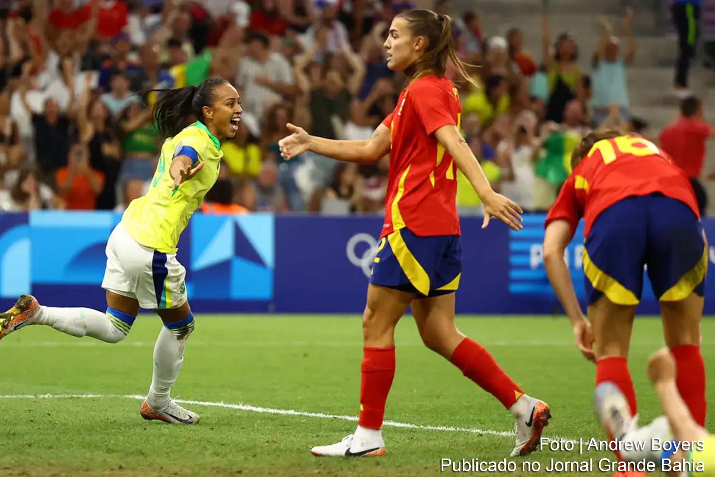 Brasil derrota Espanha e avança para a final do futebol feminino nos Jogos Olímpicos de Paris