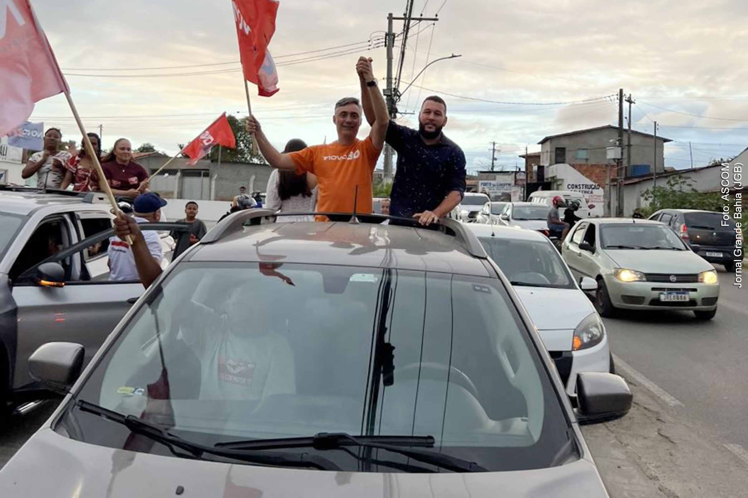 Carlos Medeiros lança candidatura a prefeito de Feira de Santana pelo Partido Novo; Carreata marca atividade política nas Eleições 2024