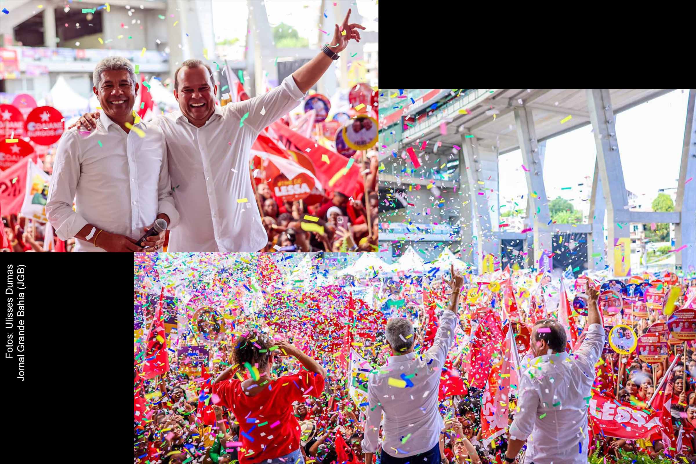 Convenção na Arena Fonte Nova reúne mais de 20 mil pessoas para oficializar a candidatura de Geraldo Júnior à prefeito de Salvador.