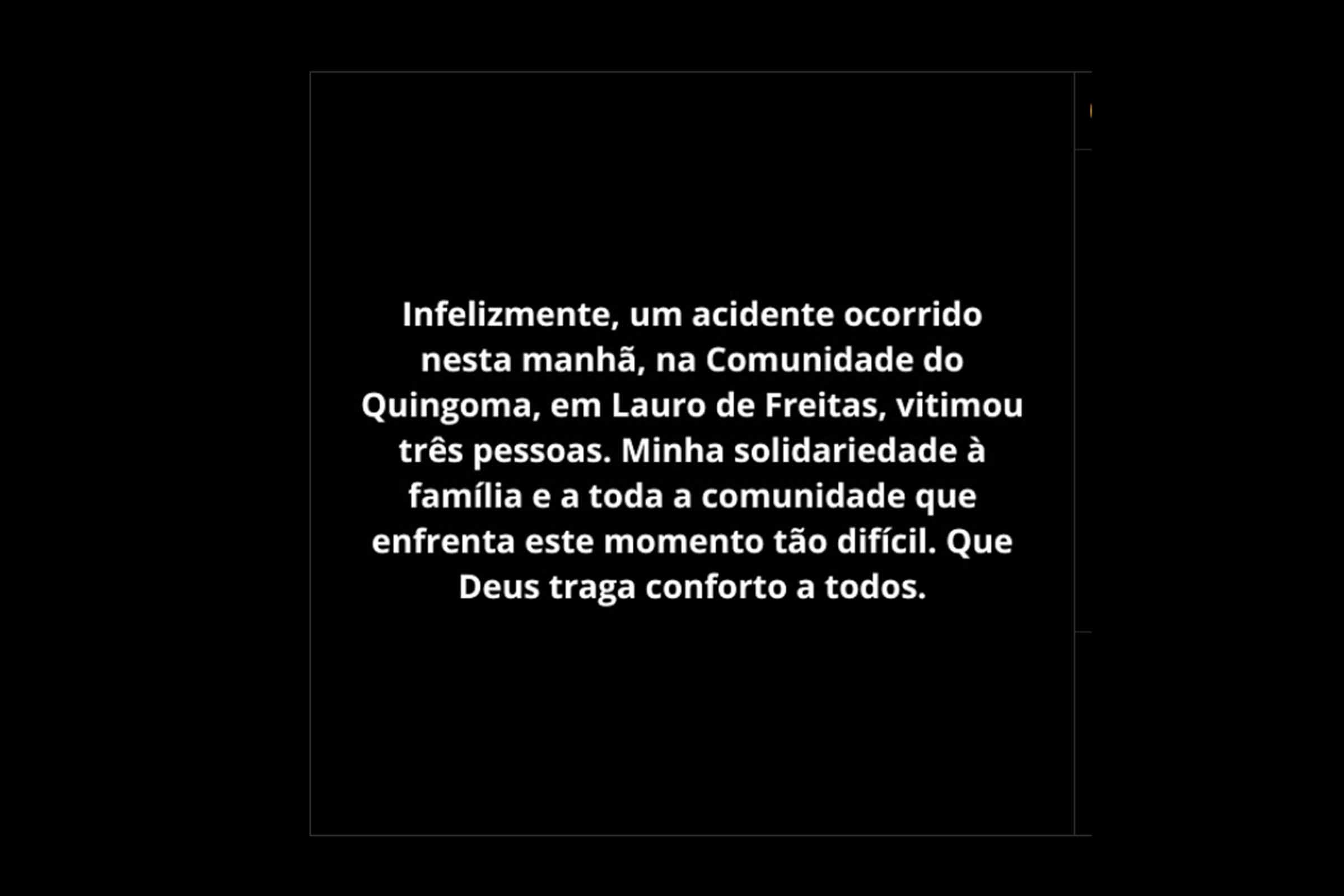 Governador Jerônimo Rodrigues expressa solidariedade a familiares e comunidade após incêndio em Quingoma, Lauro de Freitas, que matou três pessoas