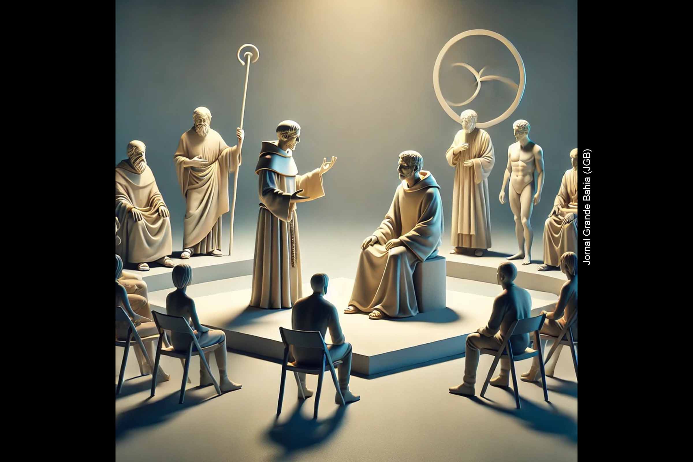 Grandes pensadores, como São Francisco de Assis e Blaise Pascal, enfatizam a importância de buscar a felicidade.