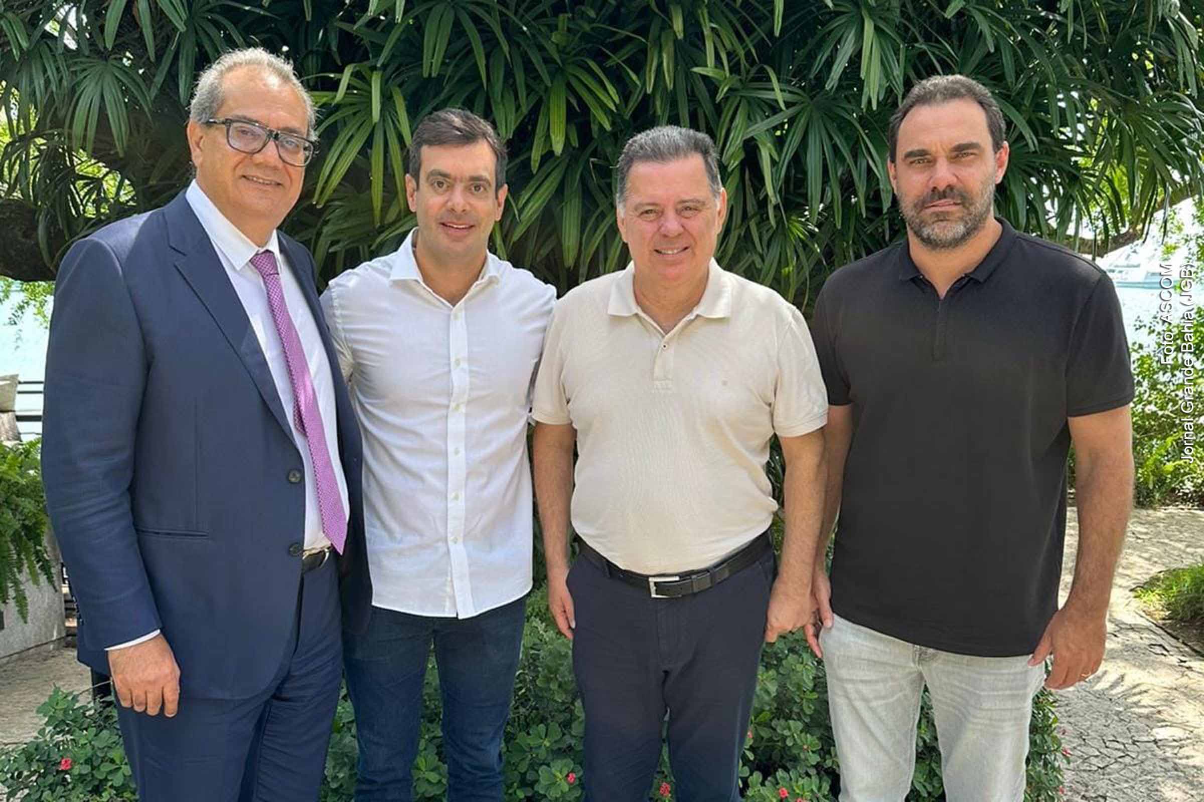 Marconi Perillo, presidente nacional do PSDB, visitou Salvador pela segunda vez após assumir o comando da legenda, sendo recebido por Adolfo Viana, Carlos Muniz e Tiago Correia.