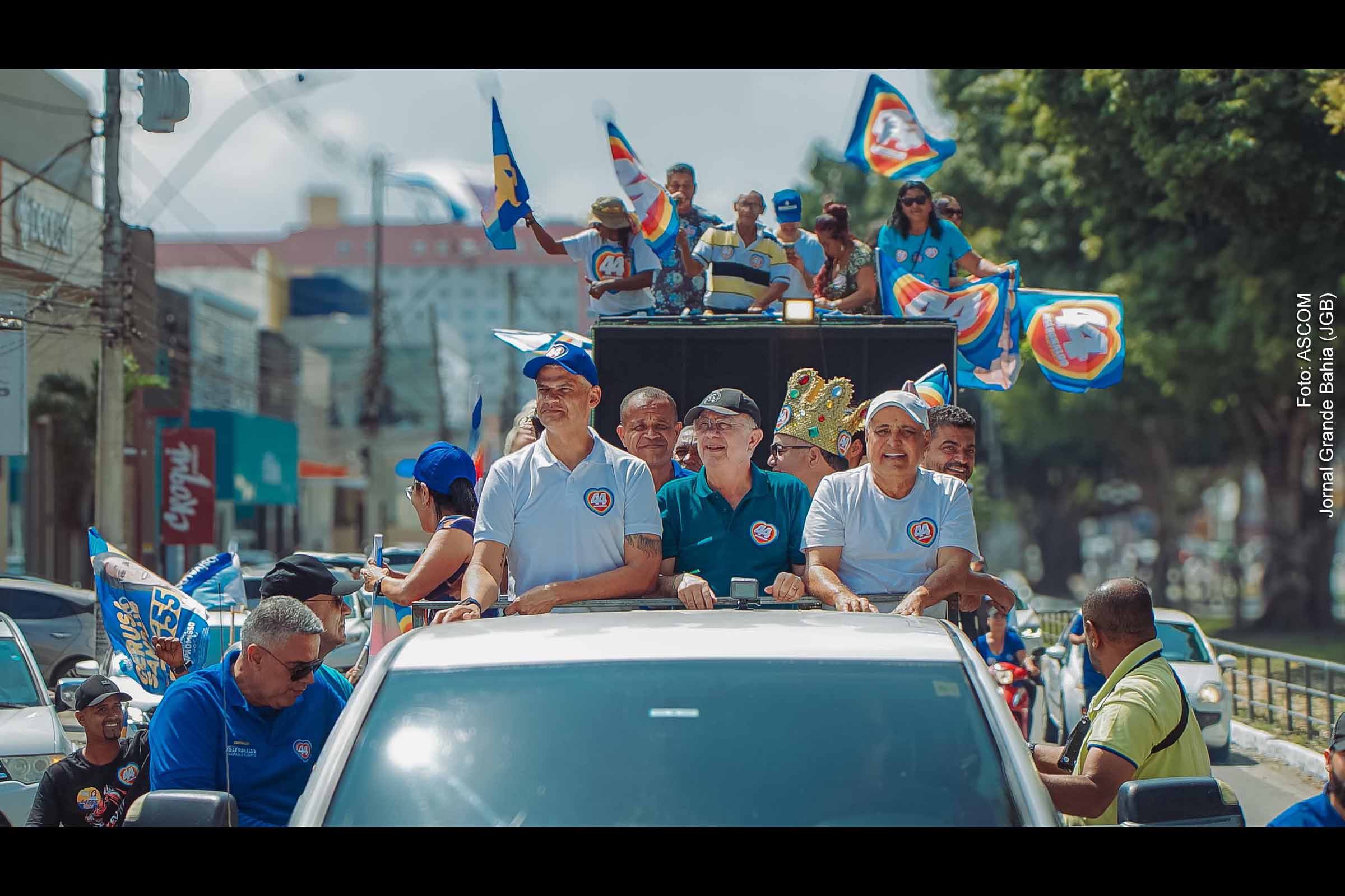 Eleições 2024: Adesão popular marca carreata do candidato José Ronaldo em Feira de Santana