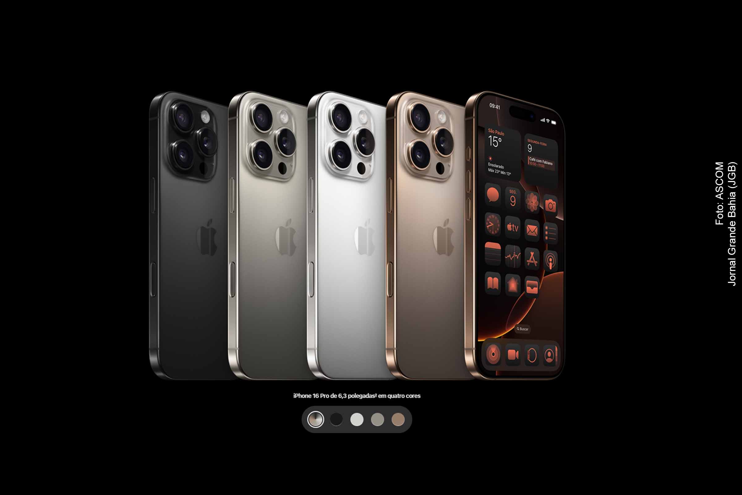 Apple lança iPhone 16 Pro com melhorias em câmeras, desempenho, duração de bateria e tecnologia IA