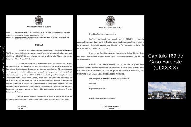 CNJ arquivou petição que buscava relatório sobre fraudes em terras no oeste baiano. Advogado questiona omissão LIODS CNJ 16/2020. Há suspeita fundamentada de que o documento desapareceu dos arquivos do CNJ, o que acarreta severas implicações.