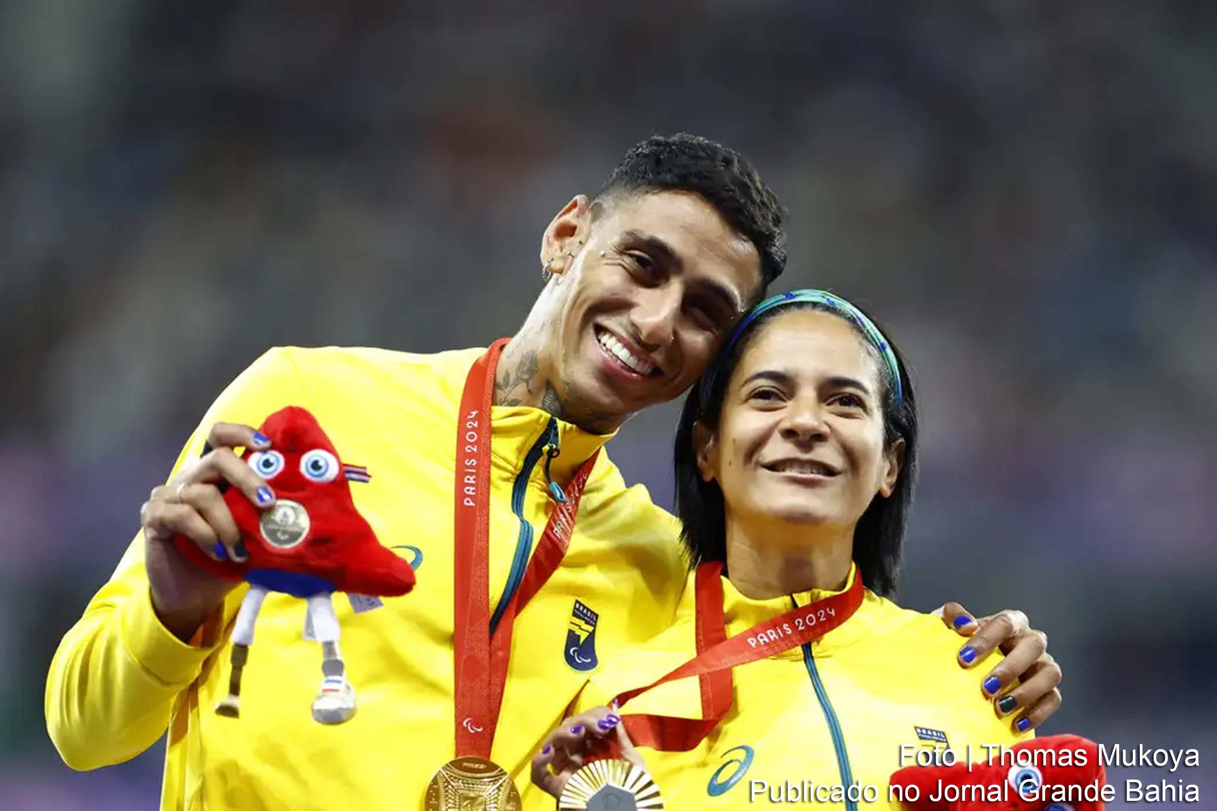 Jerusa Geber conquistou a medalha de ouro nos 100 metros da classe T11 no Campeonato Paralímpico de 2024.