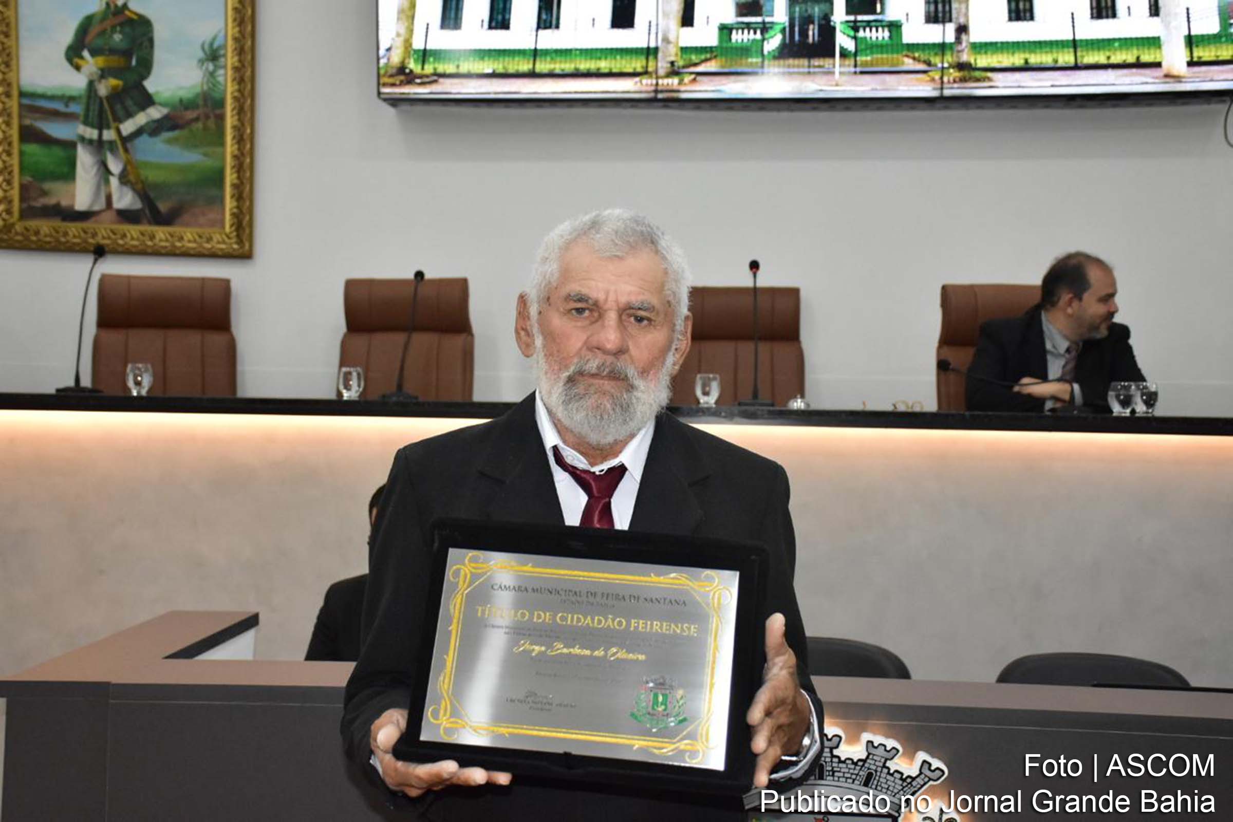 Jorge do Licuri recebe título de Cidadão Feirense em sessão solene na Câmara Municipal de Feira de Santana