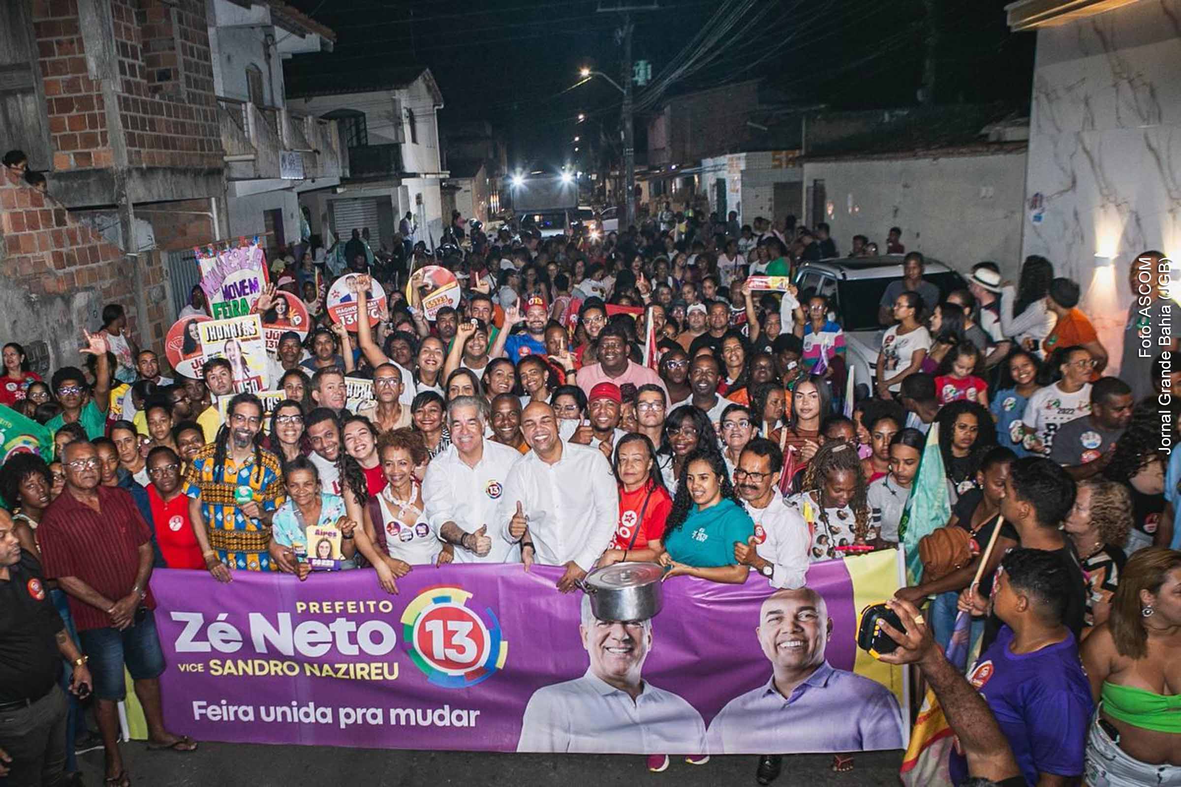 Candidato Zé Neto promete construir Hospital Veterinário Municipal de Feira de Santana e investir em infraestrutura durante caminhada no Feira VII e Fraternidade