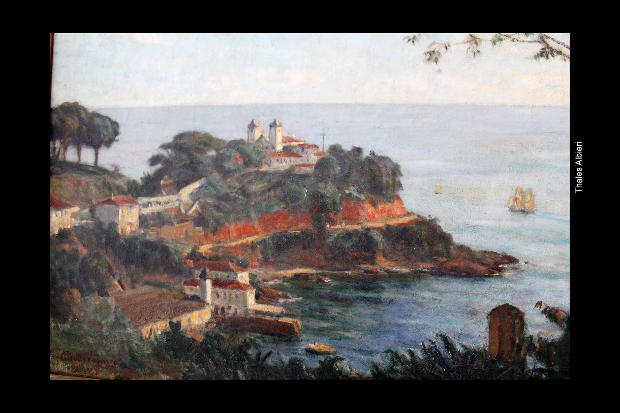 Obra da exposição O Jardim de Luís Dias. A mostra propõe diálogos entre a história colonial e a paisagem urbana de Salvador. 
