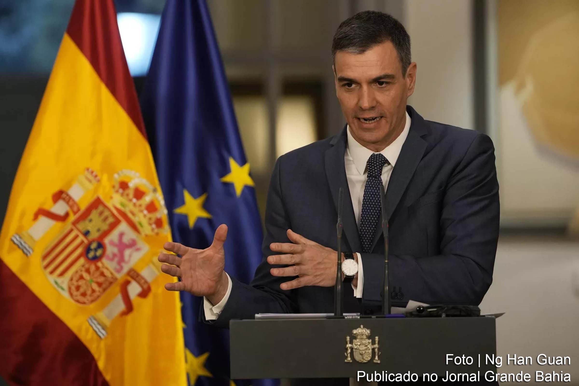 Pedro Sánchez, primeiro-ministro espanhol.