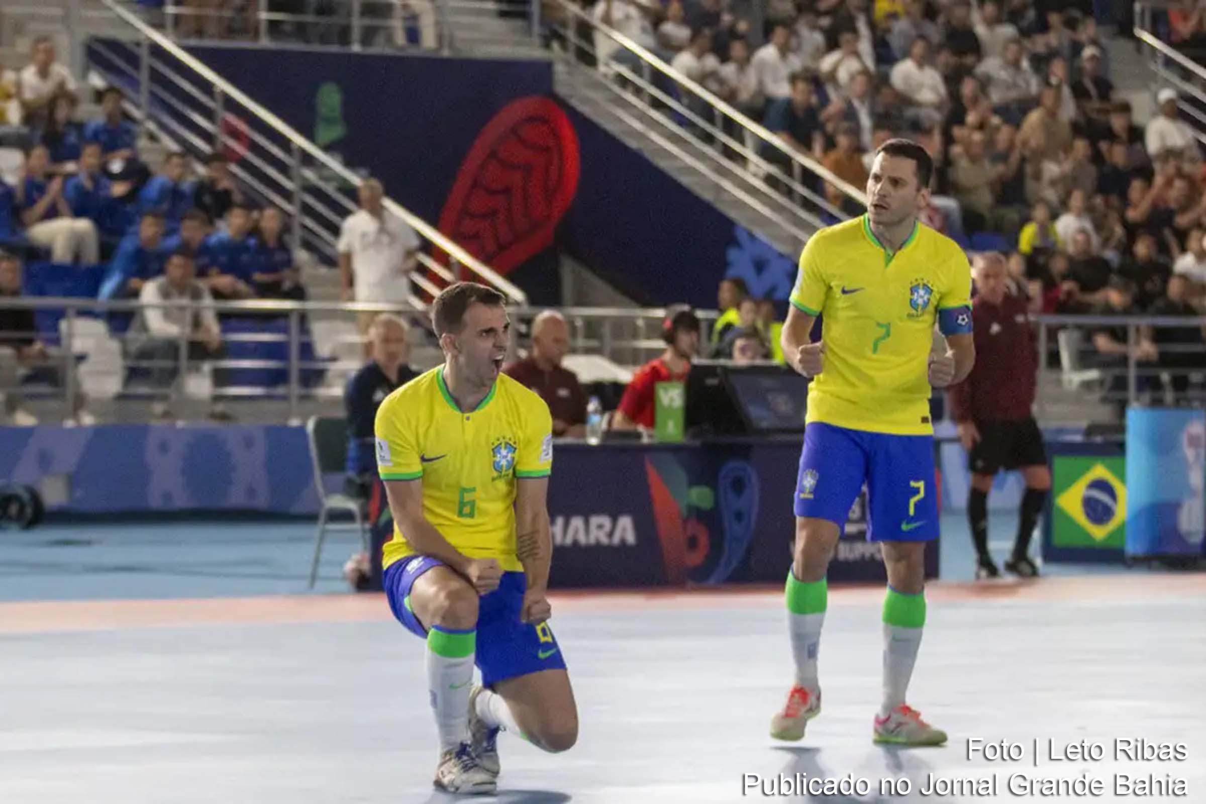 O Brasil inicia a Copa do Mundo de futsal com uma vitória expressiva sobre Cuba em Bucara, Uzbequistão.