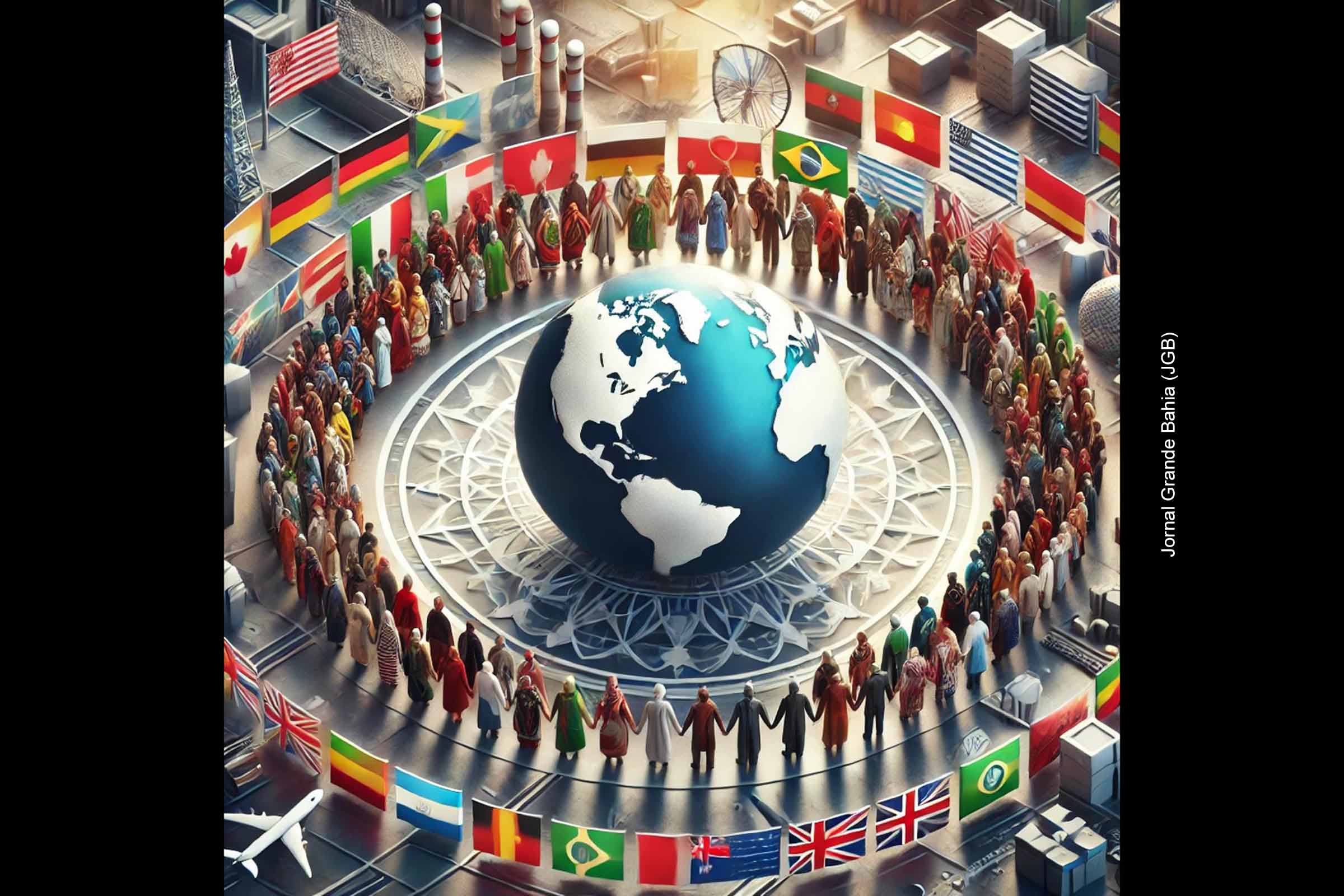 A integração entre nações e a convivência pacífica entre diferentes povos são desafios que remontam à história das civilizações, refletindo-se nos dias atuais com a ascensão de blocos econômicos e o enfraquecimento do nacionalismo isolacionista.