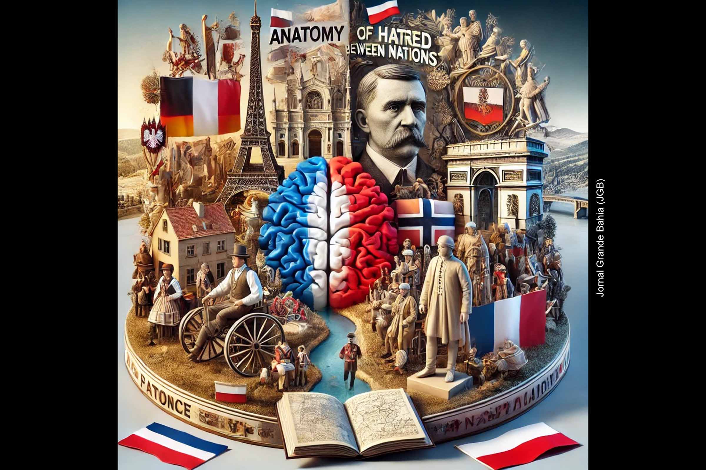 Escritor Joaci Góes analisa diversidade cultural e da formação da identidade nacional na França e na Europa Oriental, com foco na história da Polônia e suas implicações contemporâneas.