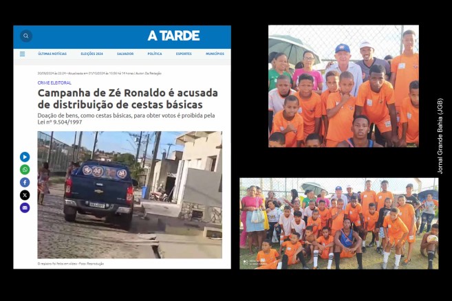 Disputa eleitoral em Feira de Santana envolve acusações sobre suposta distribuição de cestas básicas. Campanhas divergem em suas versões.