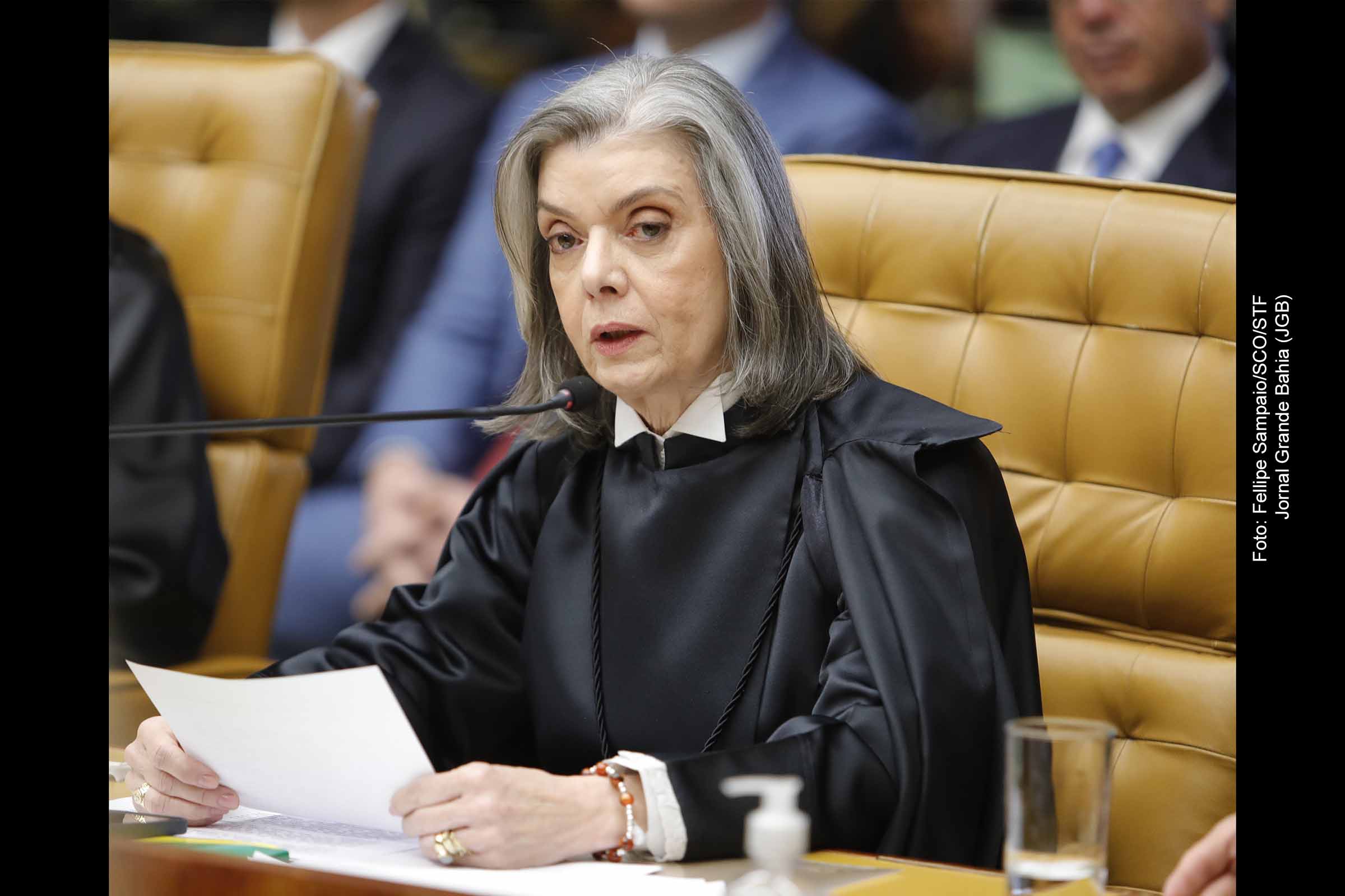 Ministra Cármen Lúcia, presidente eleita do Tribunal Superior Eleitoral (TSE), discute os riscos da infiltração do crime organizado nas eleições municipais de 2024.