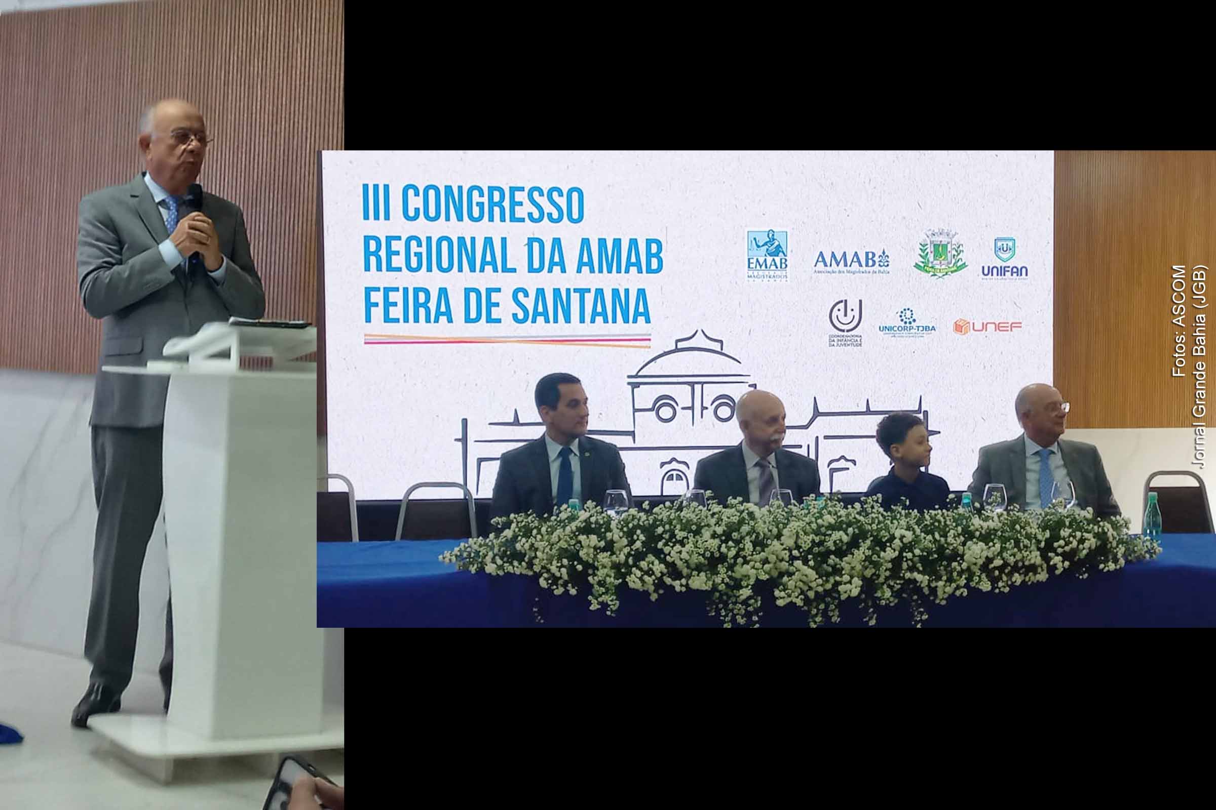 José Ronaldo ressalta papel da sociedade na proteção de crianças e adolescentes em congresso de magistrados em Feira de Santana