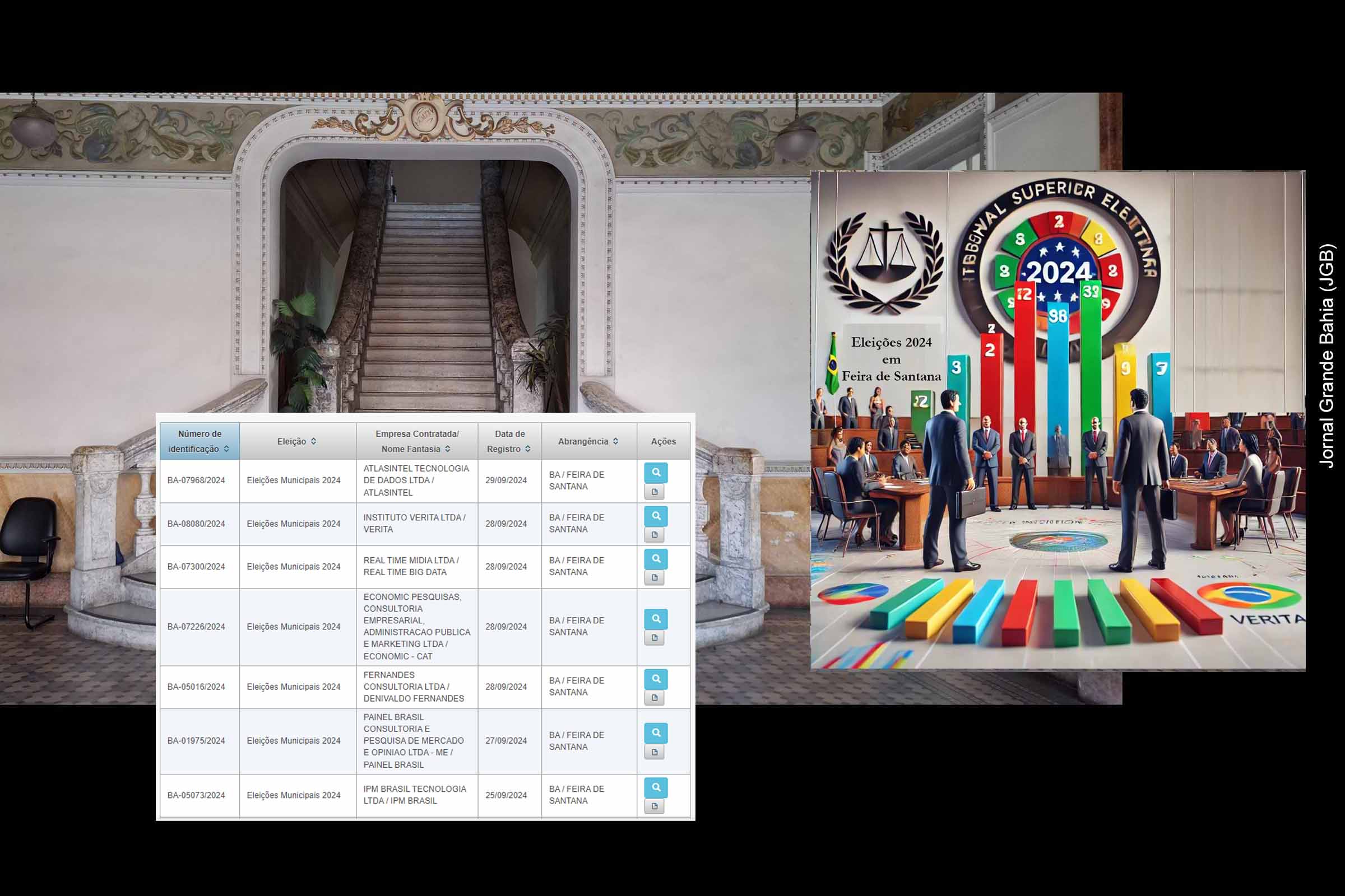 Sete institutos divulgam pesquisas de intenção de voto para prefeito de Feira de Santana na última semana das Eleições 2024