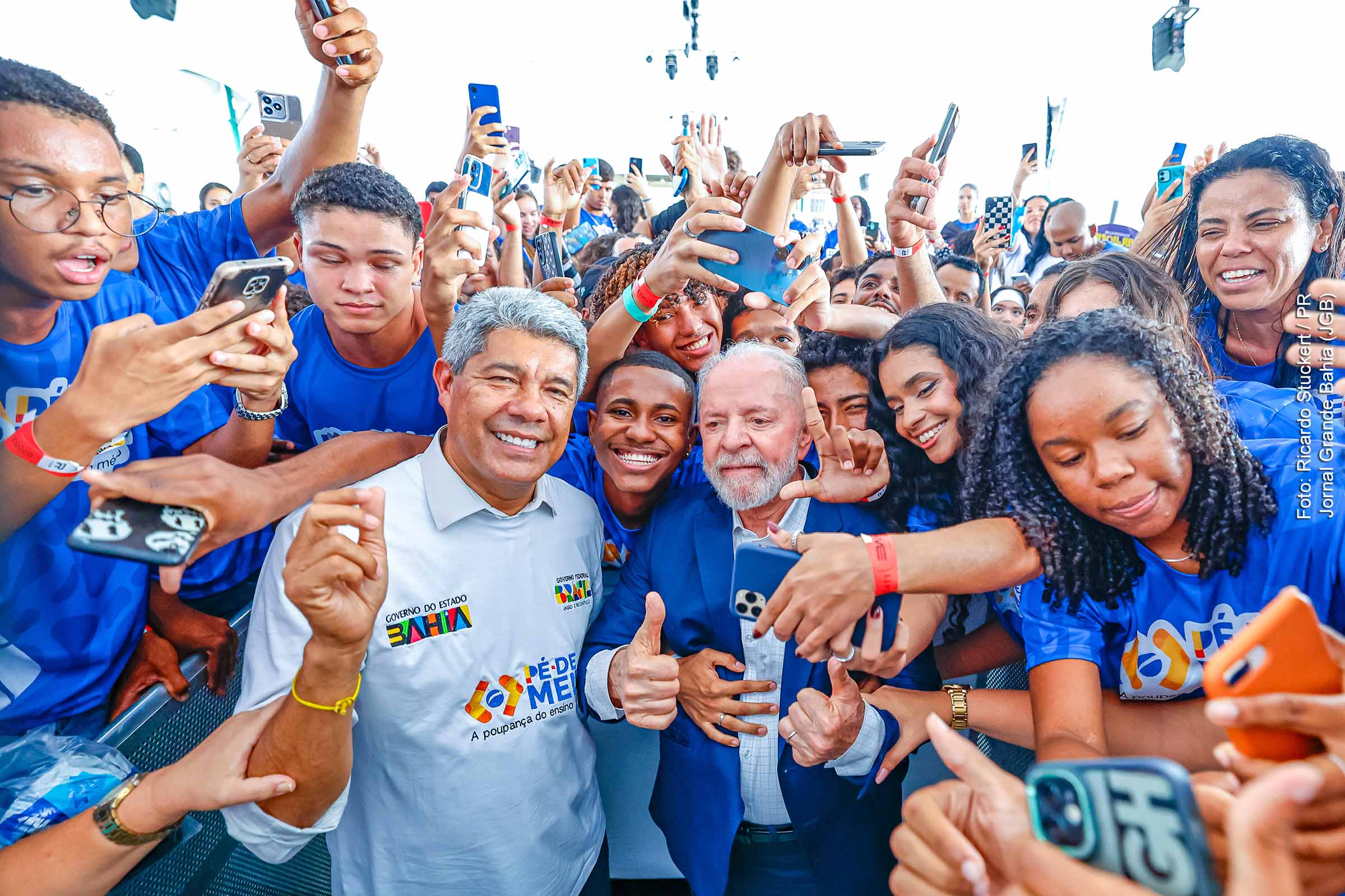 Presidente Lula e governador Jerônimo Rodrigues anunciam expansão do Programa Pé-de-Meia na Bahia.
