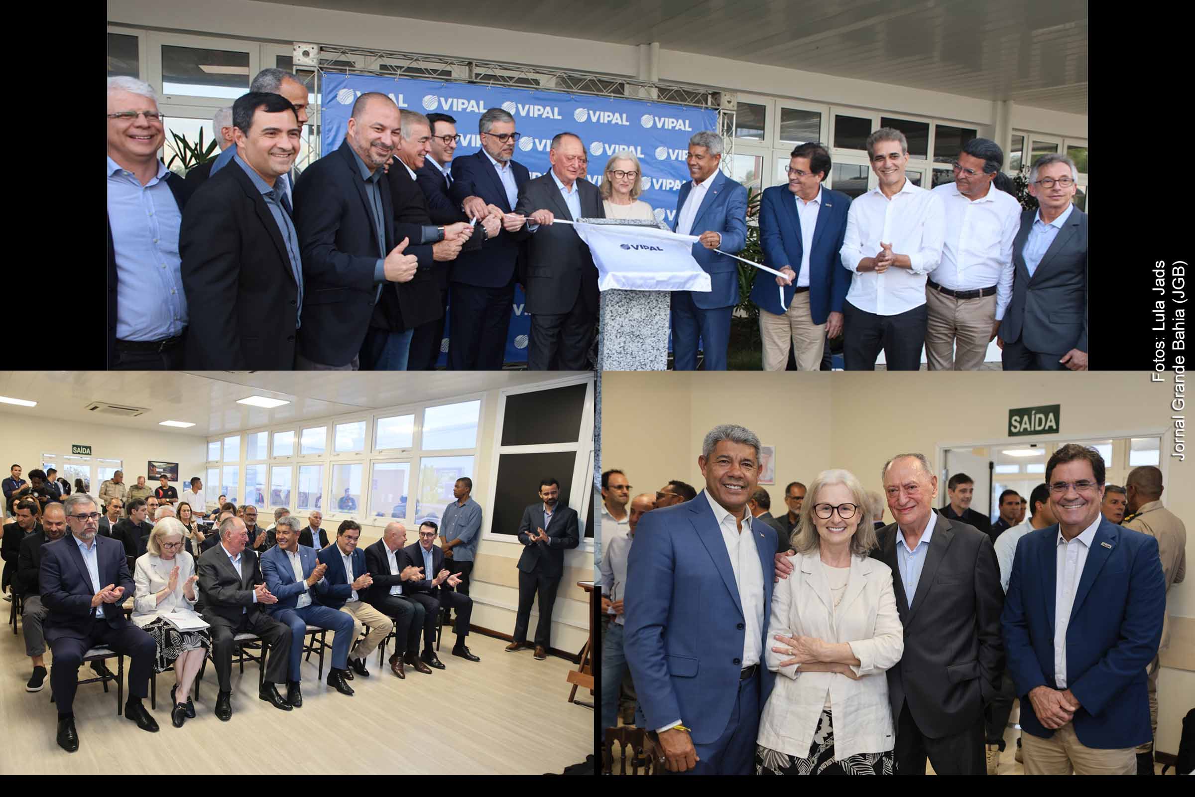 O governador Jerônimo Rodrigues participa da cerimônia de lançamento da pedra fundamental da nova planta da Vipal Borrachas em Feira de Santana. (Fotos de Lula Jads)