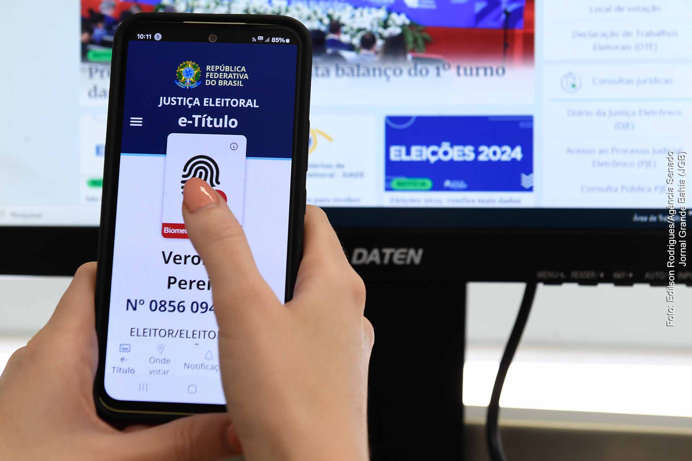 Aplicativo e-Título nas Eleições Municipais de 2024.