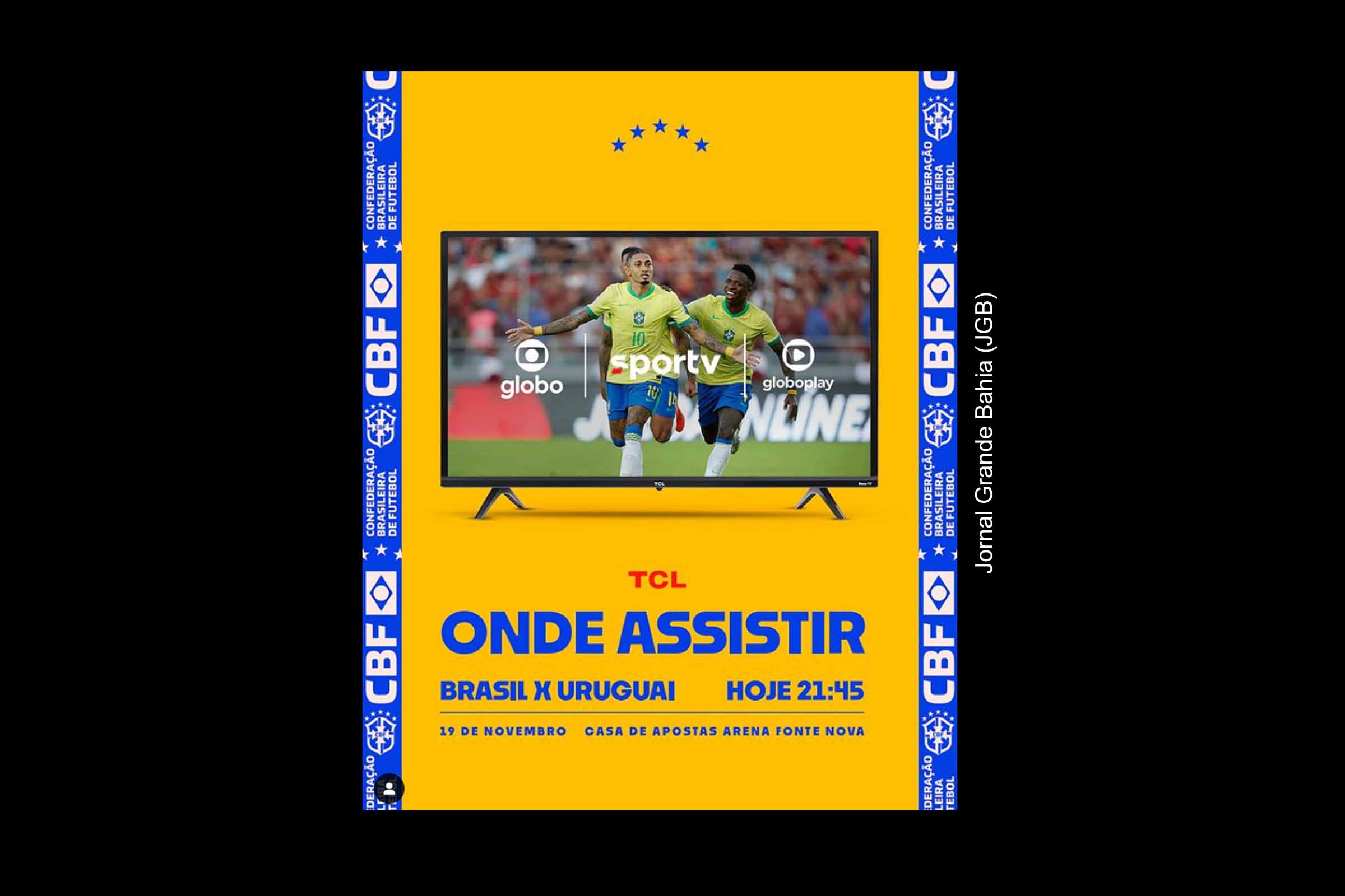 Brasil enfrenta Uruguai na Bahia no último confronto do ano pelas Eliminatórias