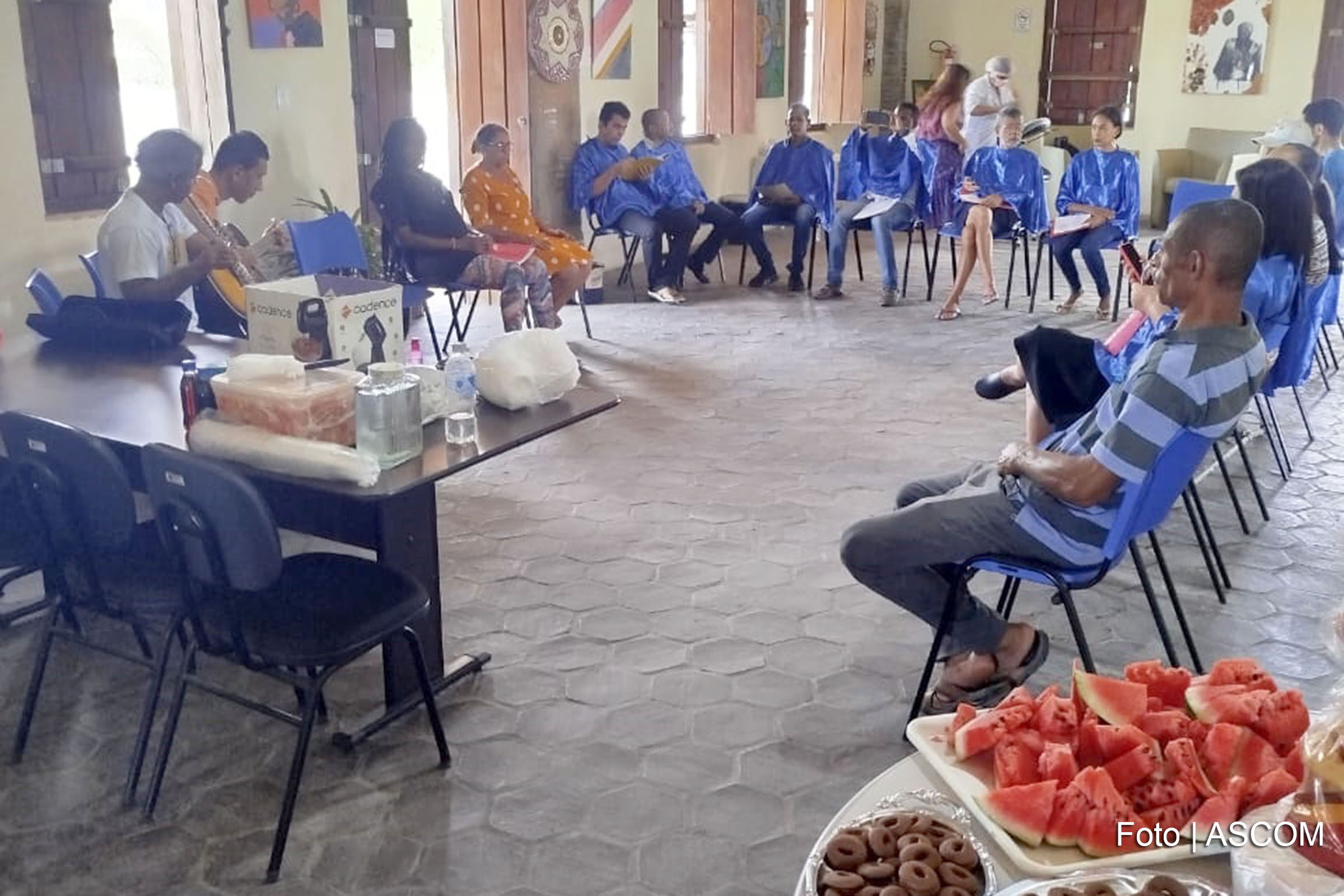 Em alusão ao Novembro Azul, o Casarão Olhos D’Água promoveu uma ação de conscientização e autocuidado, voltada aos pacientes do Centro de Atenção Psicossocial (CAPS III).