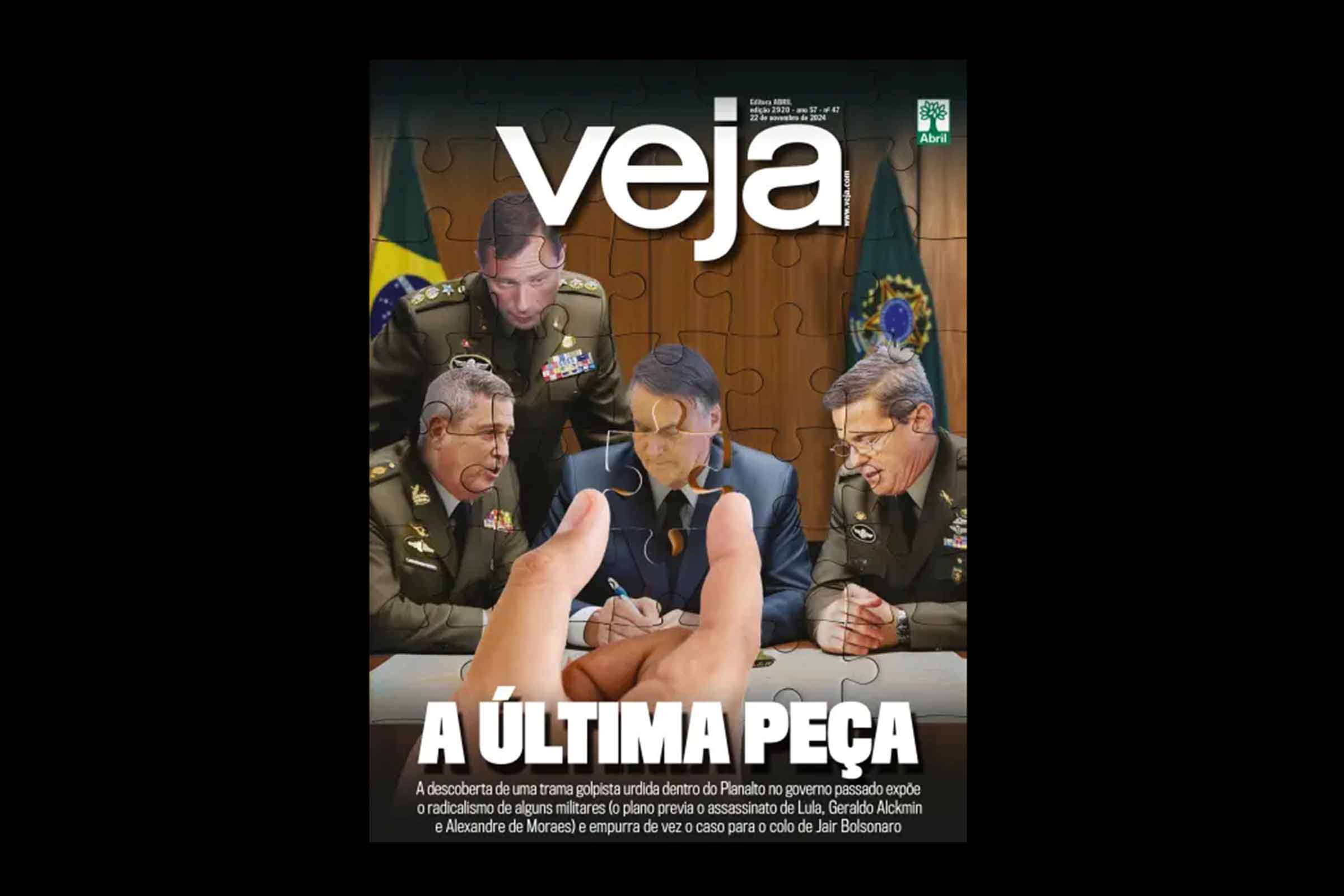 Revista Veja sentencia, Jair Bolsonaro é a peça que faltava no jogo da conspiração pelo Golpe de Estado
