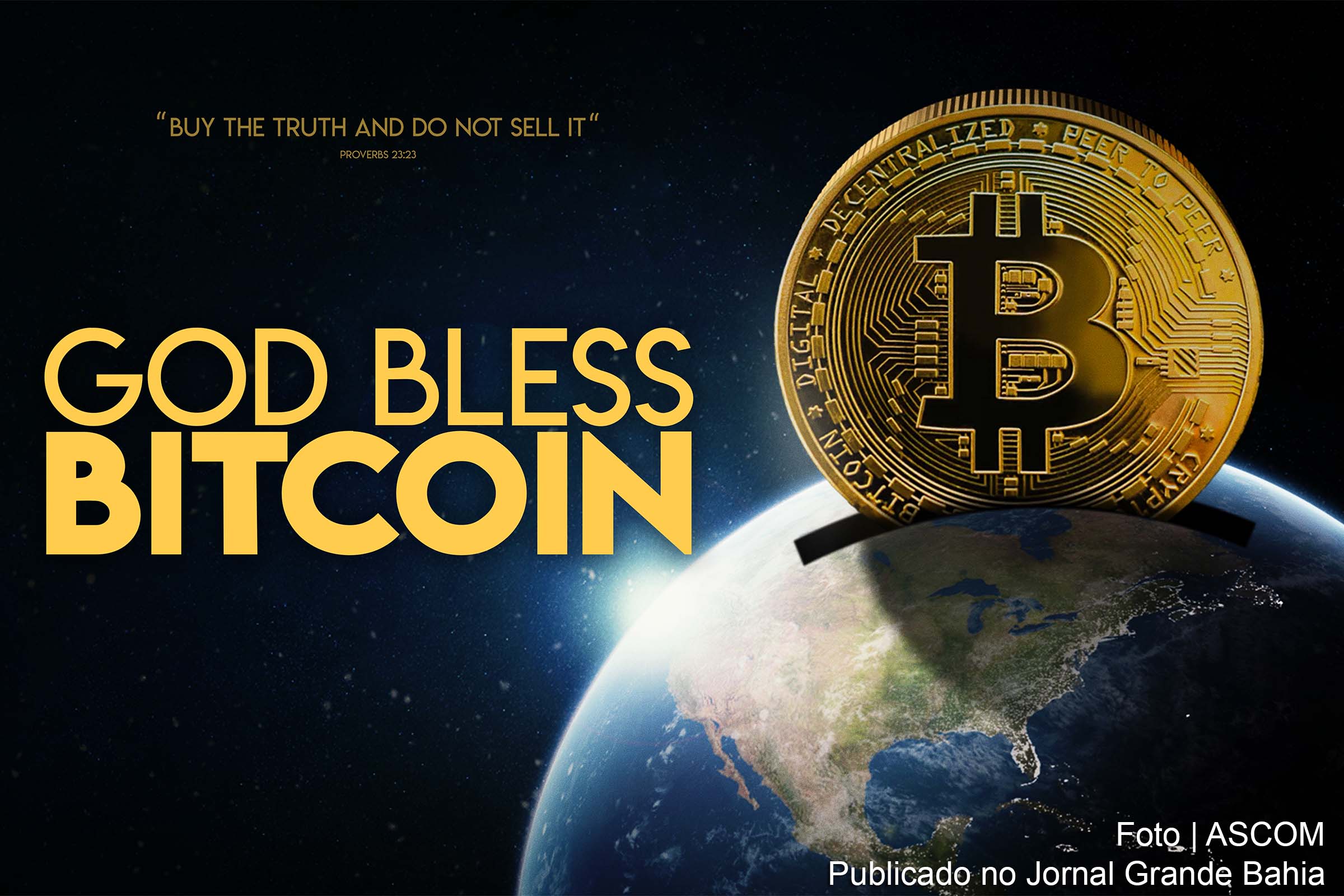 "God Bless Bitcoin" discute o impacto da criptomoeda como alternativa econômica ao sistema financeiro tradicional.