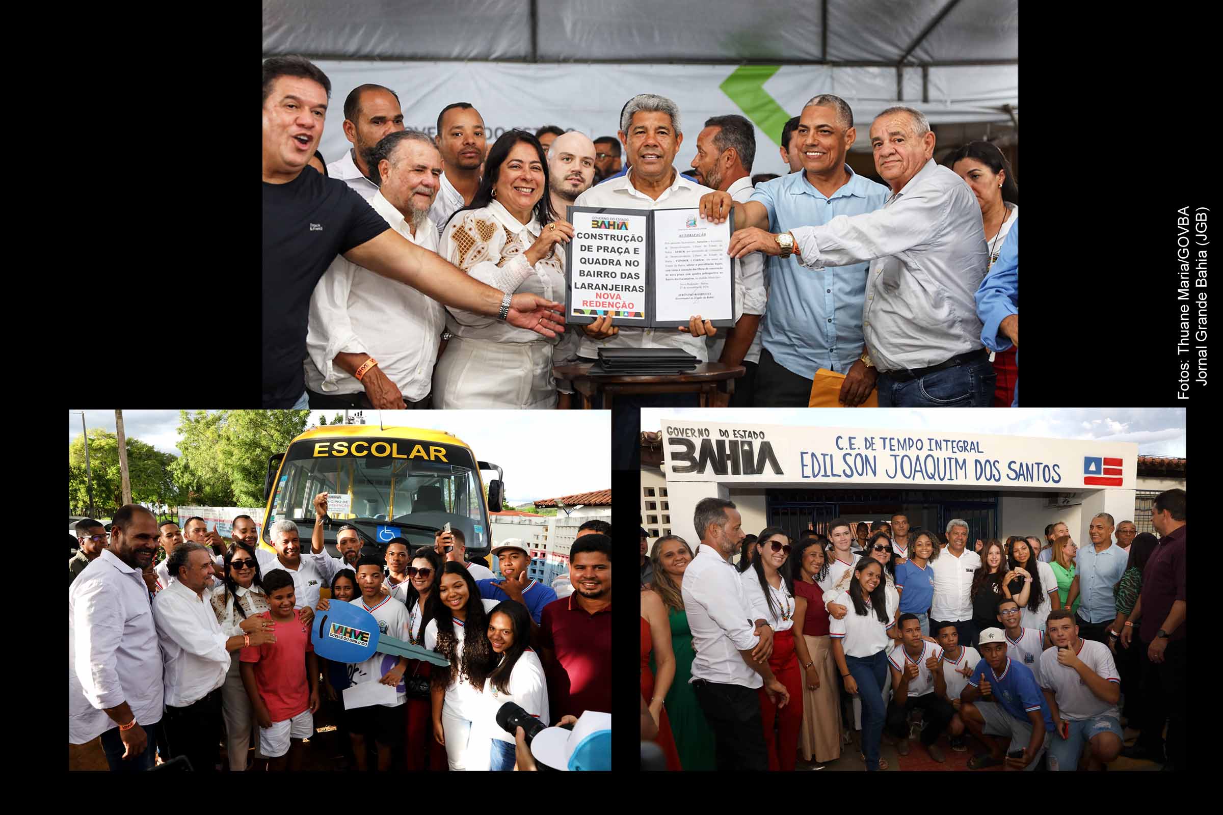 Governador Jerônimo Rodrigues durante a entrega da pavimentação que facilita o acesso ao Poço Azul, em Nova Redenção, Chapada Diamantina.