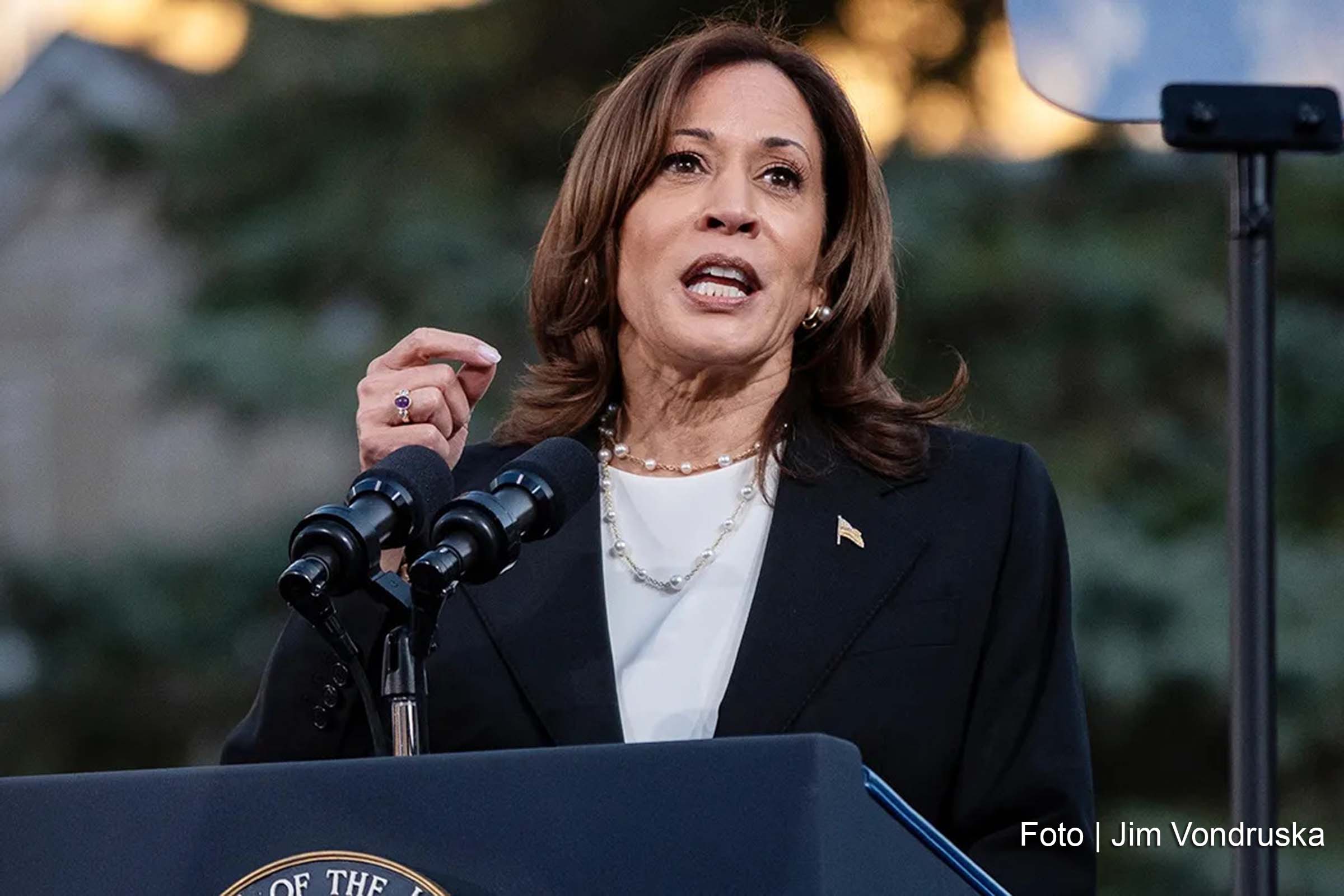 Vice-presidente dos EUA, Kamala Harris, se pronuncia após derrota nas eleições de 2024 e se compromete com a transferência pacífica de poder.