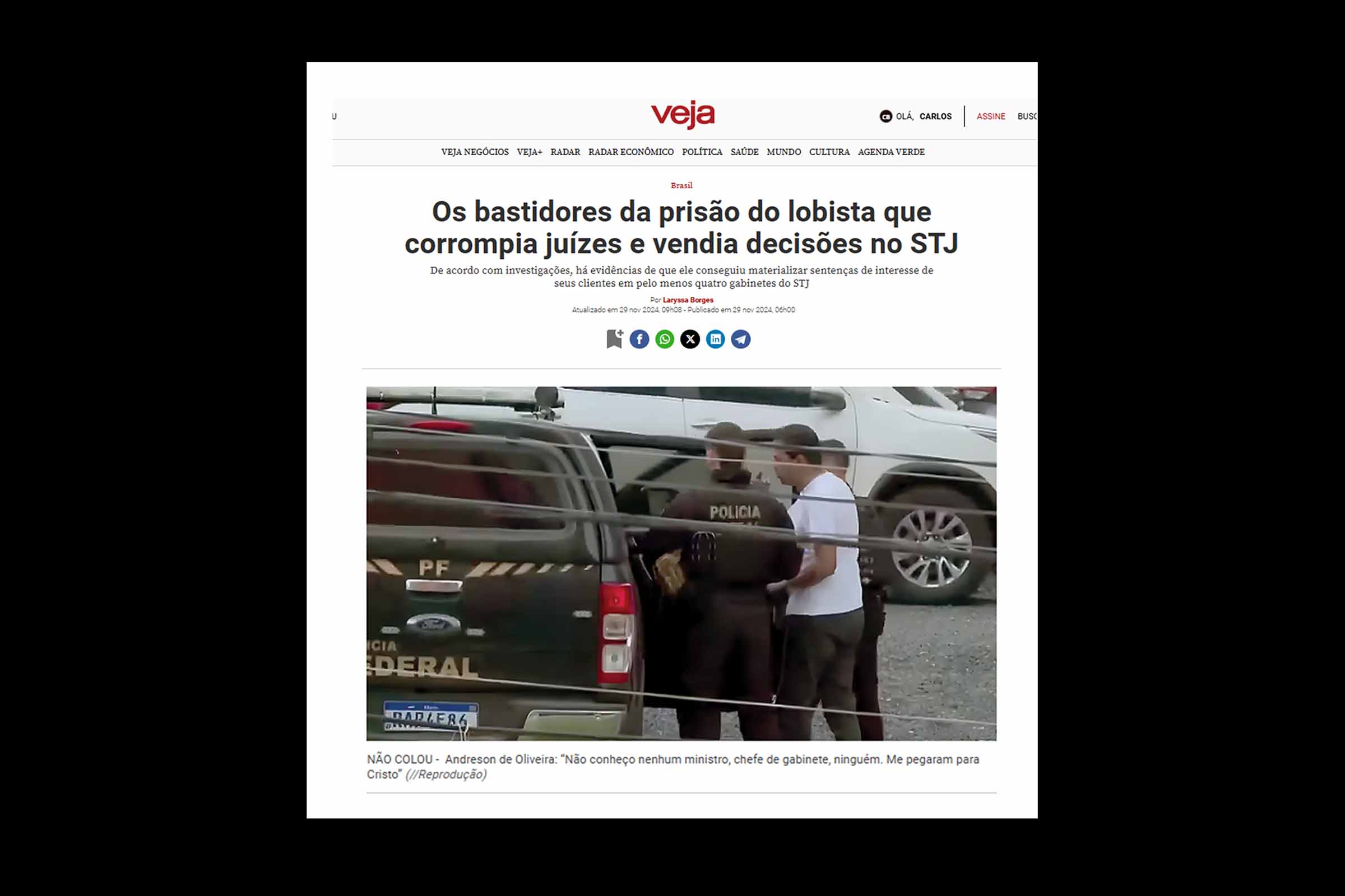 Prisão de lobista expõe esquema de venda de sentenças no STJ e gera questionamento sobre alcance dos crimes