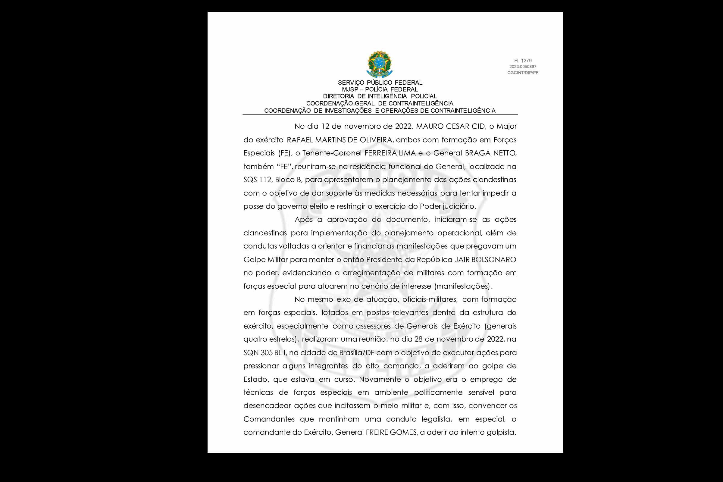 Relatório revela planos de ex-presidente e aliados para consumar ruptura institucional em dezembro de 2022. Investigação detalha encontros e resistência de comandos do Exército e da Aeronáutica.