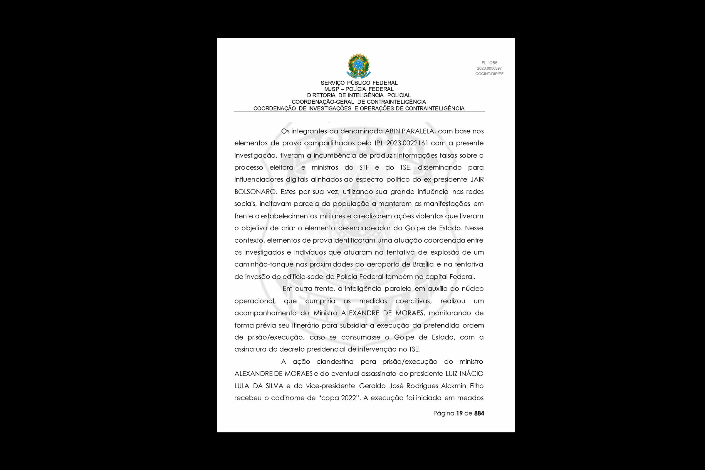 PF conclui que Abin forneceu dados para desinformação usada pelo extremista de direita Jair Bolsonaro