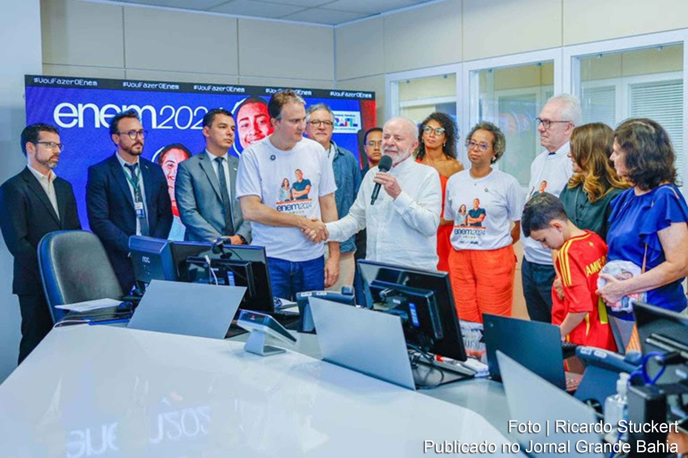 Presidente Lula destaca importância da Educação em visita à Sala de Situação do ENEM 2024