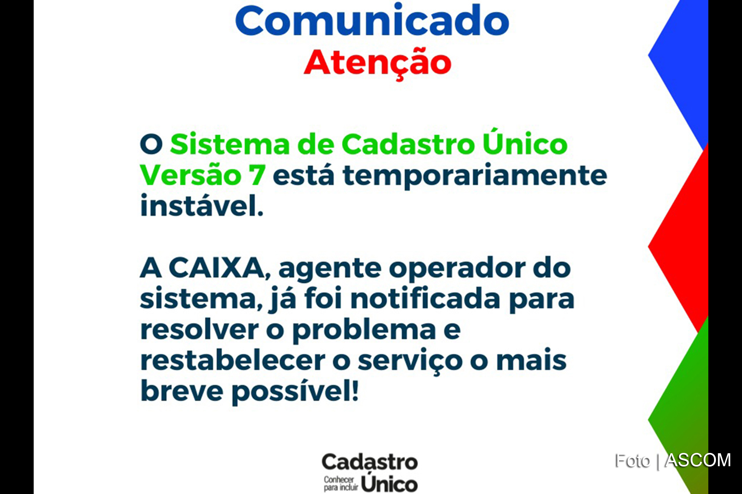 Problemas técnicos no CadÚnico impactam atendimentos nos Centros de Referência da Assistência Social.