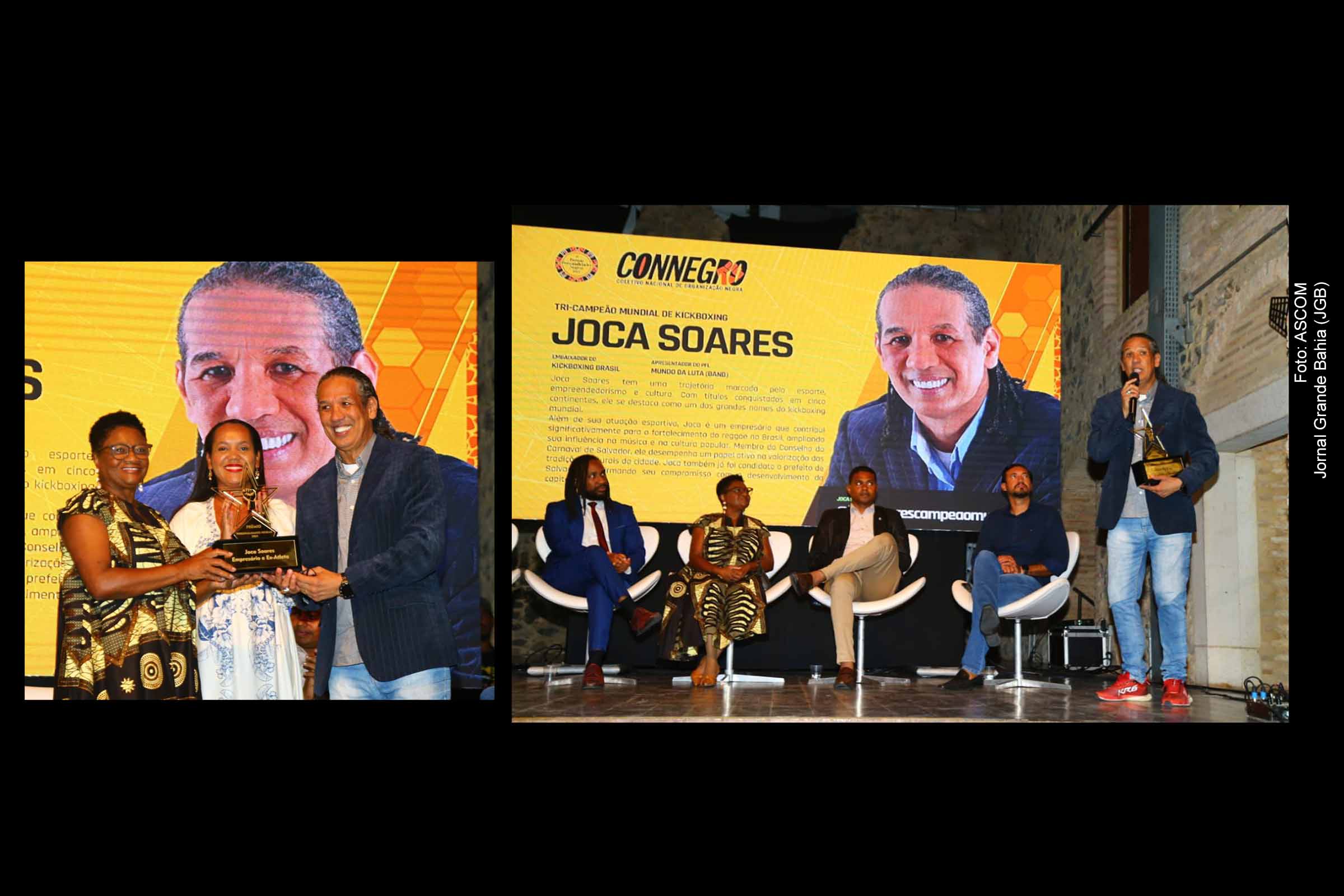 Joca Soares recebe o título de Personalidade Negra 2024 da Bahia