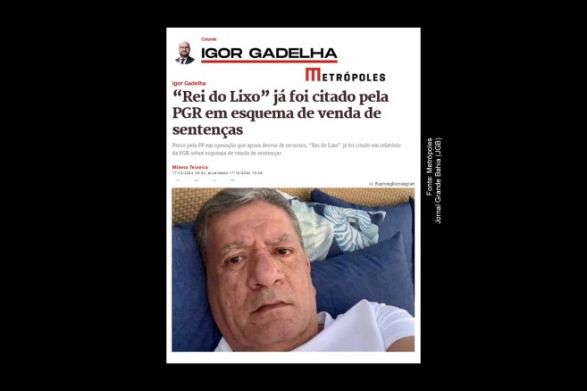 Marcos Moura, conhecido como “Rei do Lixo”, foi preso pela Polícia Federal em investigação que apura desvios de recursos públicos e lavagem de dinheiro. Ele já havia sido citado em 2020 em esquema de venda de sentenças investigado pela Operação Faroeste.