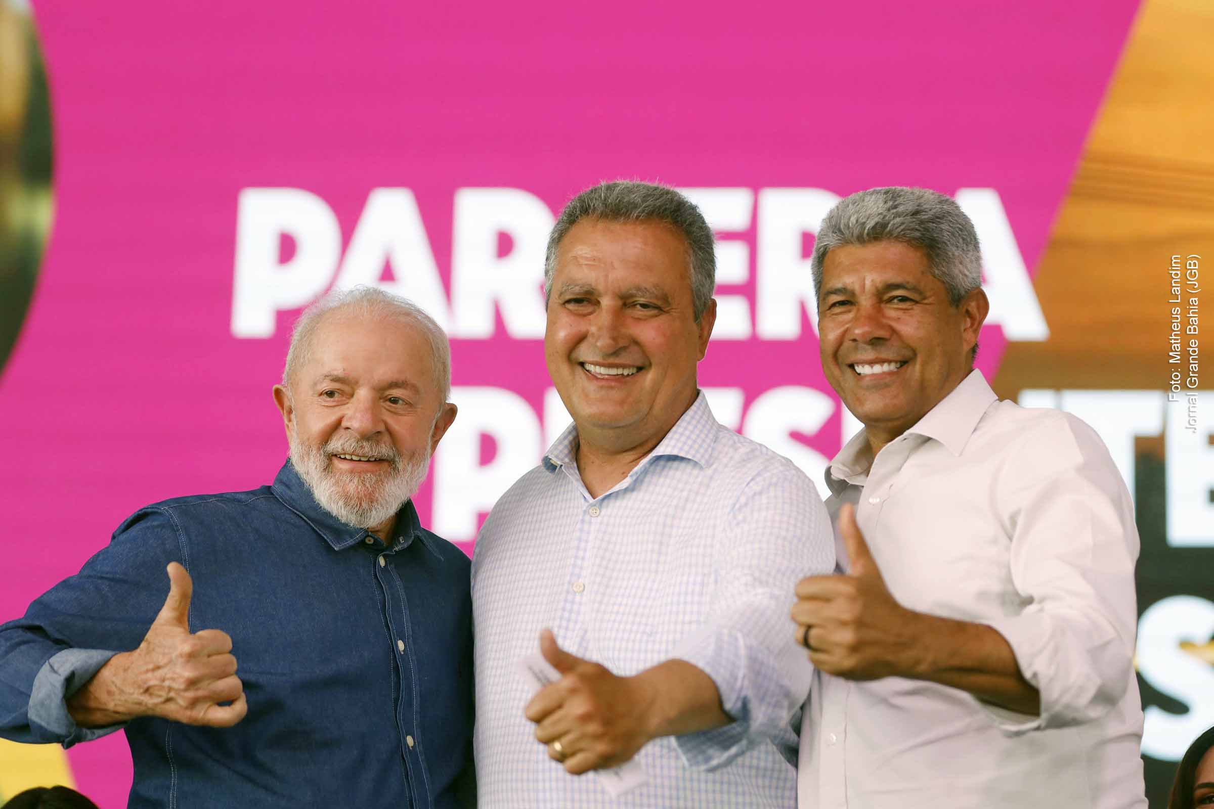 Presidente Lula, ministro Rui Costa e governador Jerônimo Rodrigues. O estado de saúde do presidente Lula e o impacto na sucessão presidencial dominam as discussões políticas no Brasil e pode ter reflexo na Bahia.
