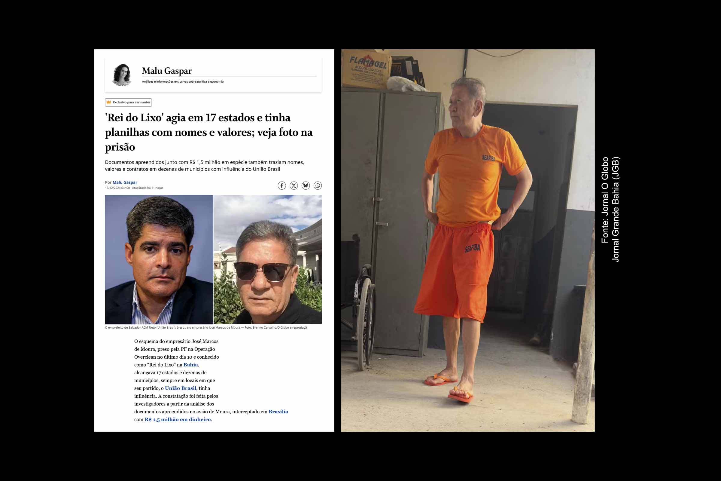 As planilhas de José Marcos de Moura: Documentos apreendidos na Operação Overclean revelam suposto esquema Ilícito na Bahia e em outros 16 estados; Sociedade com irmã de ACM Neto é revelada