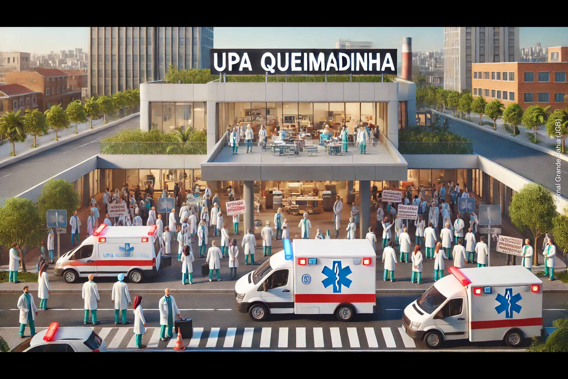 Secretaria de Saúde de Feira de Santana se manifesta sobre protesto de médicos da UPA Queimadinha por atrasos salariais