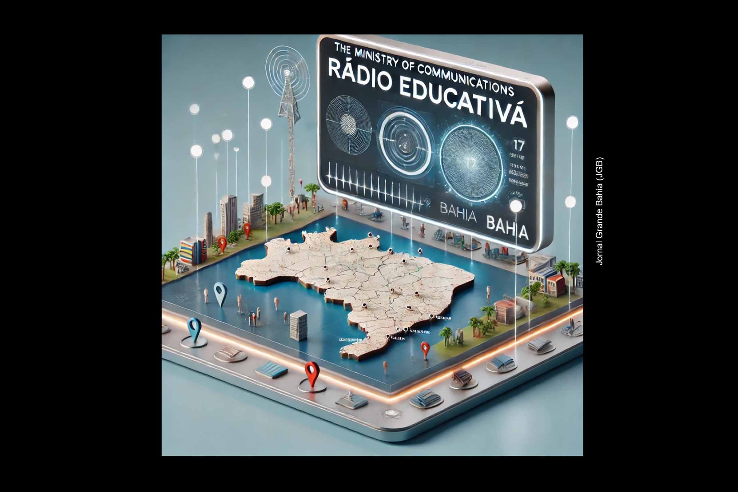 A partir de 2025, 17 municípios baianos terão a possibilidade de operar rádios educativas, segundo edital do Ministério das Comunicações.