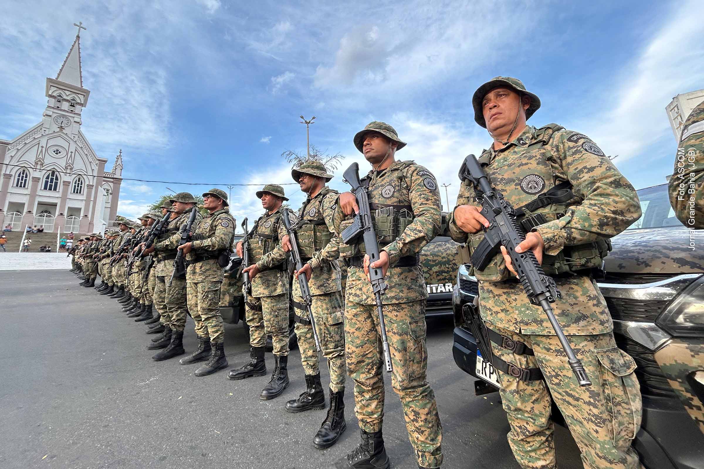 Ações de inteligência e ostensivas são ampliadas em Jequié, com apoio das unidades especializadas da Polícia Militar e da Coordenação de Apoio Técnico da Polícia Civil.