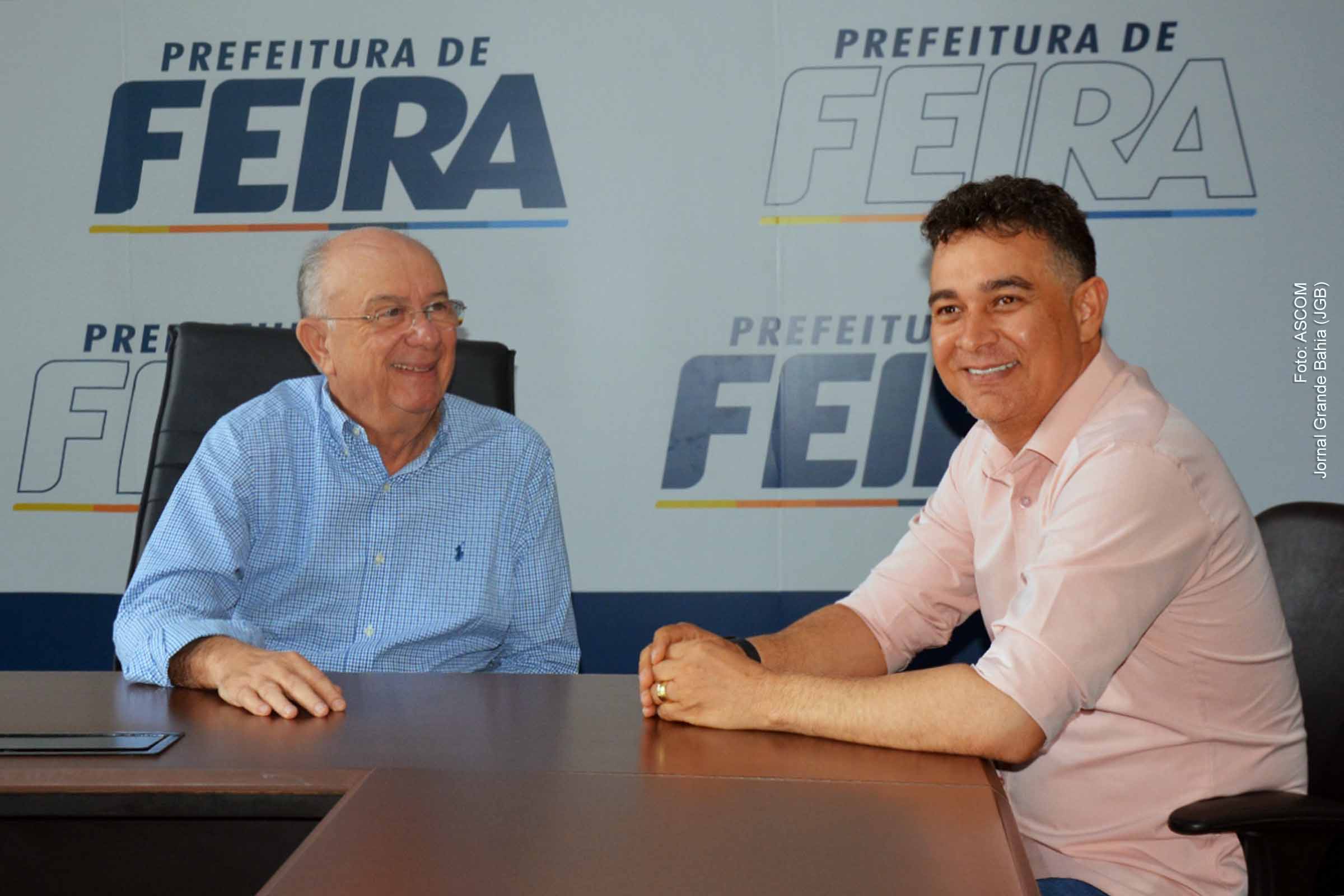 Prefeito José Ronaldo inicia gestão com foco em ações prioritárias em Feira de Santana e recebe presidente da Câmara Municipal