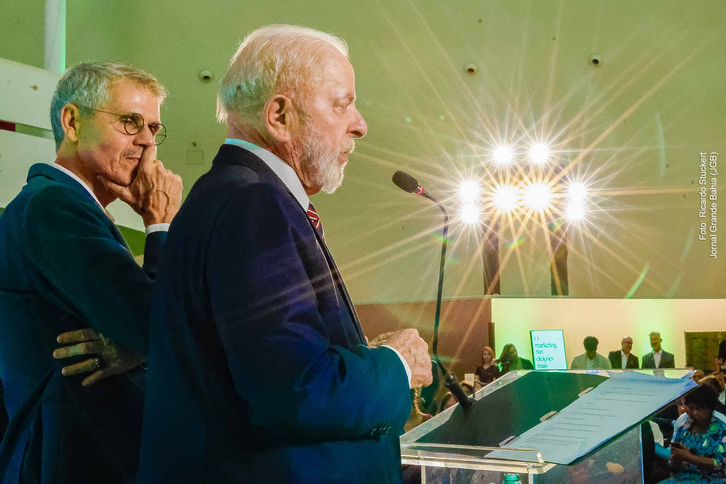 Presidente Lula e o publicitário Sidônio Palmeira, chefe da Secom da Presidência da República.