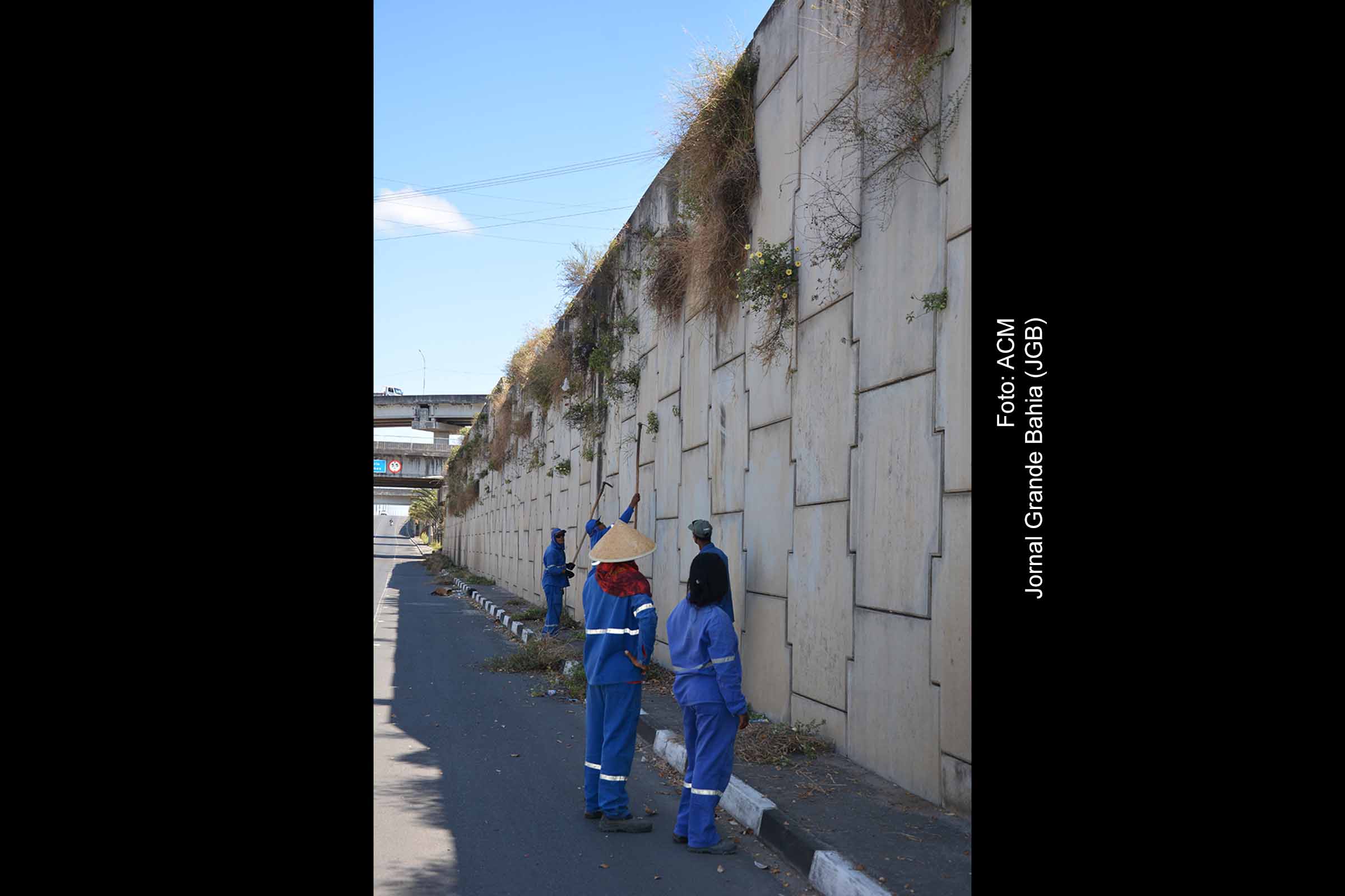Sesp de Feira de Santana inicia ações de manutenção e limpeza no Complexo Viário Miraldo Gomes